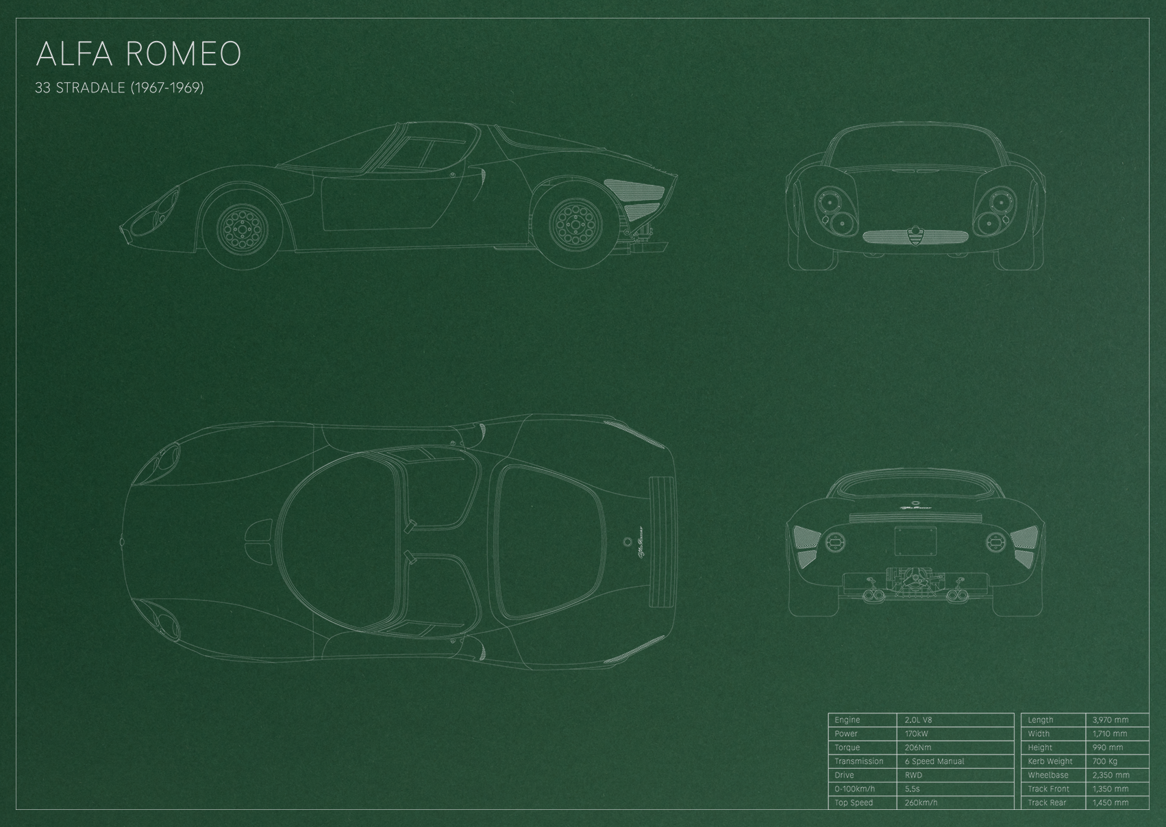 Alfa Romeo 33 Stradale (1967 - 1969)