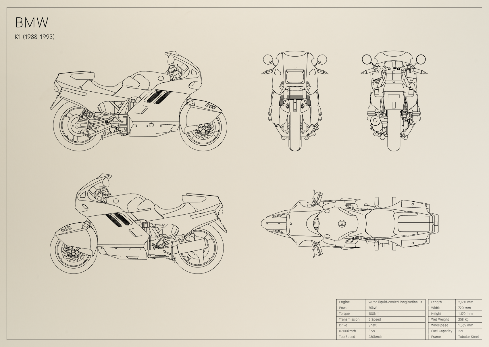 BMW K1 (1988 - 1993)