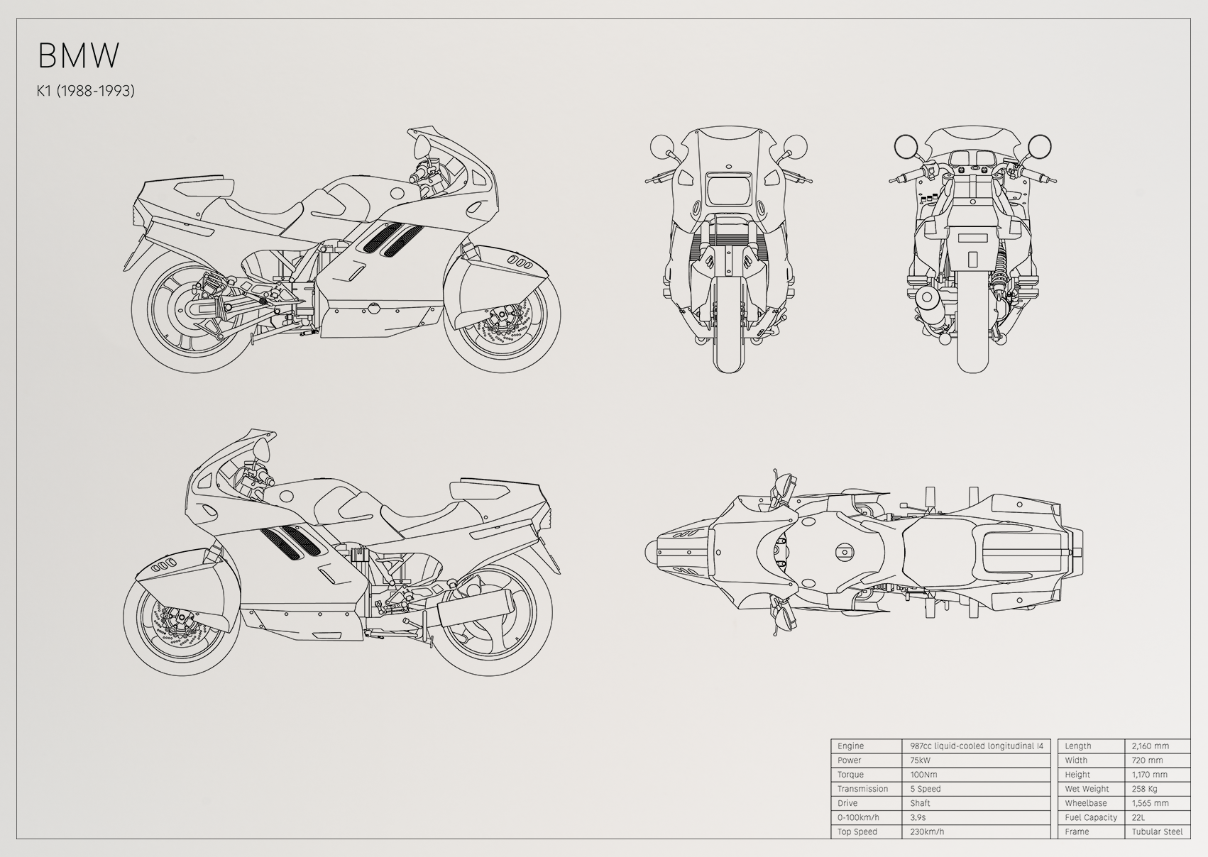 BMW K1 (1988 - 1993)