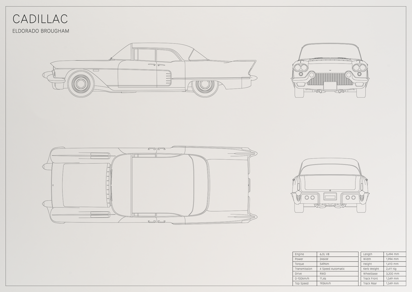 Cadillac Eldorado Brougham (1957 - 1958)