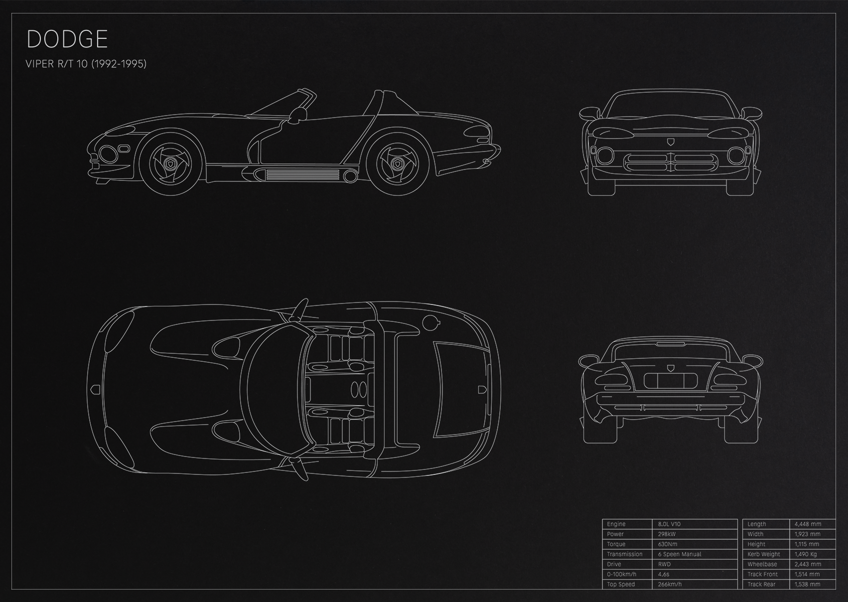 Dodge Viper RT/10 (1992 - 1995)
