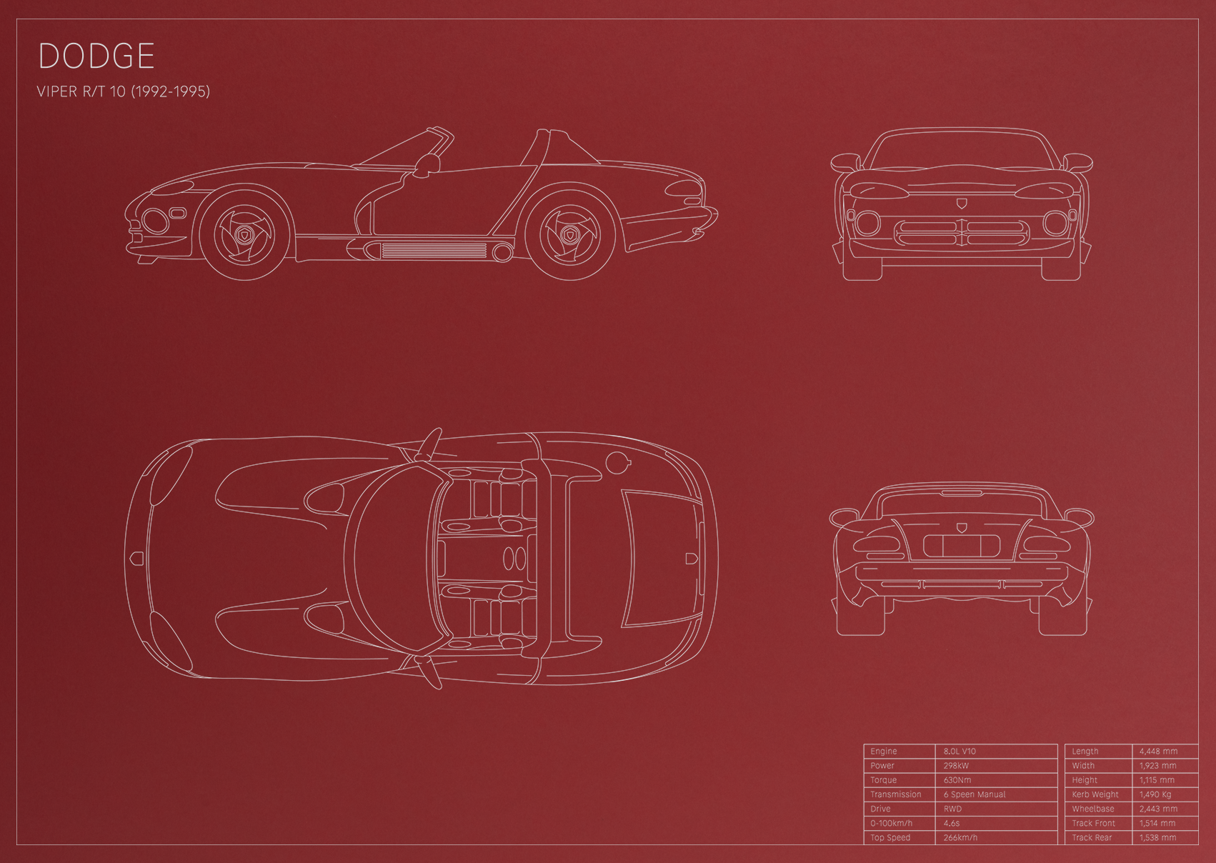 Dodge Viper RT/10 (1992 - 1995)