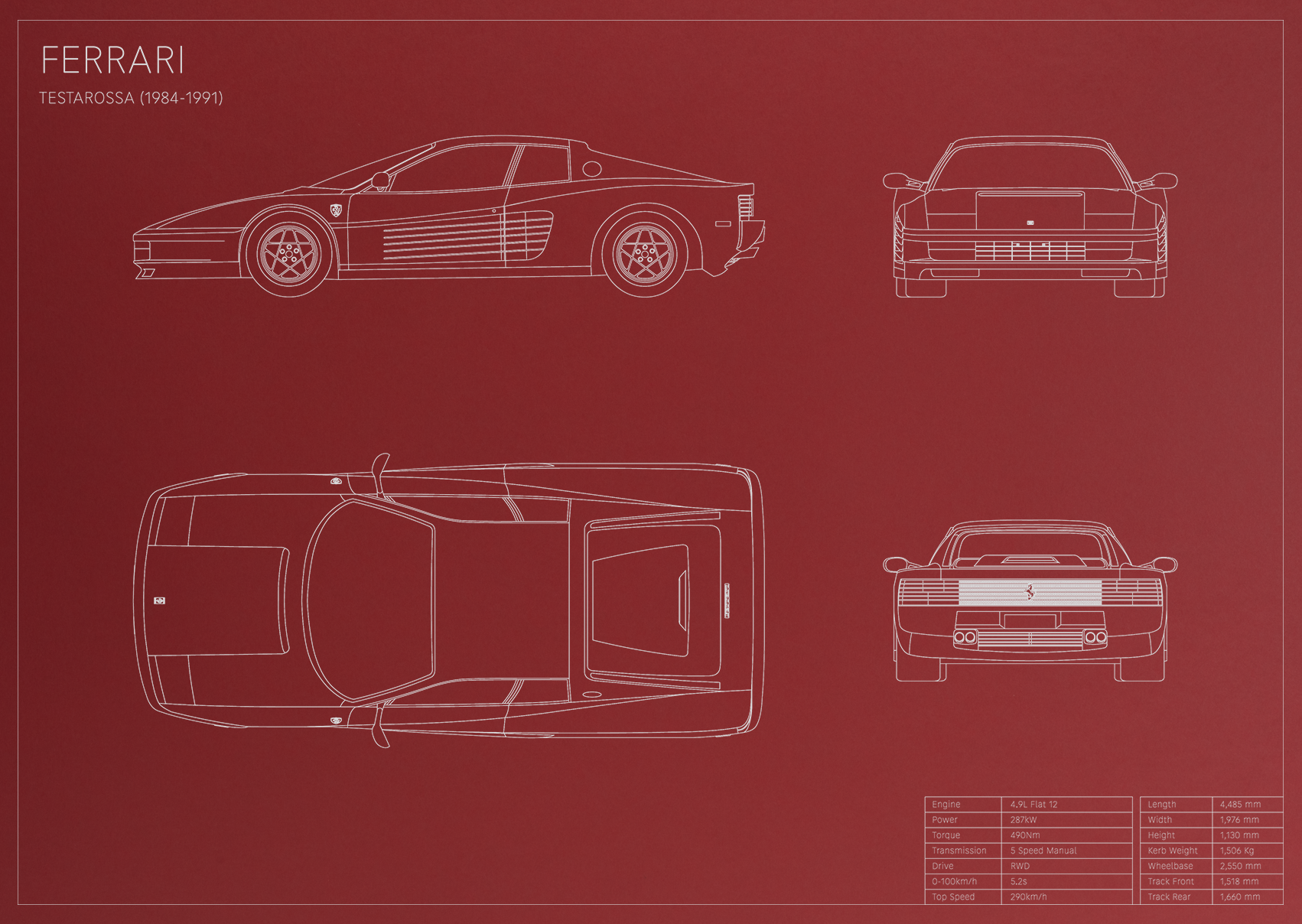 Ferrari Testarossa (1984 - 1991)