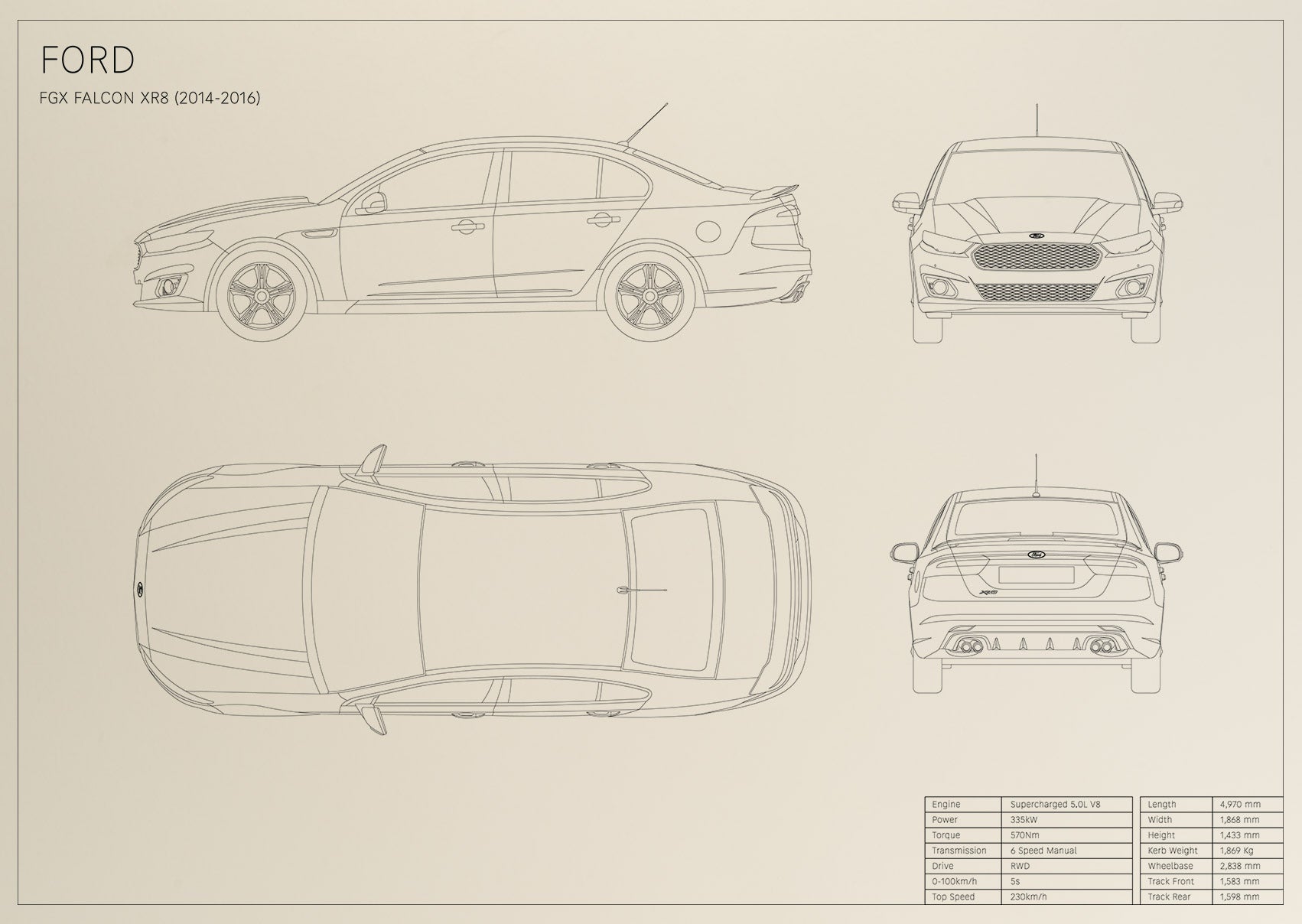 Ford FGX Falcon XR8 (2014 - 2016)