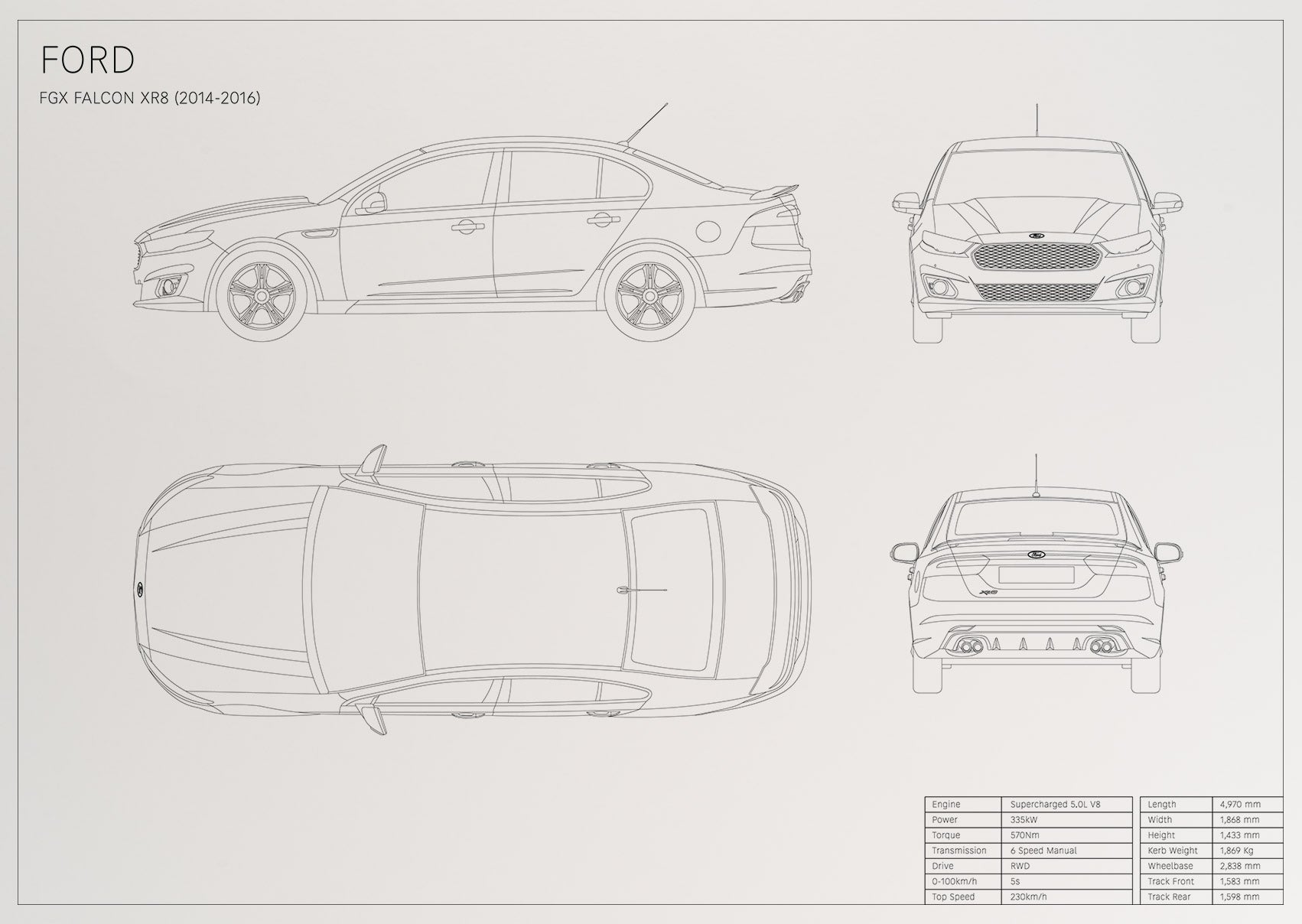 Ford FGX Falcon XR8 (2014 - 2016)