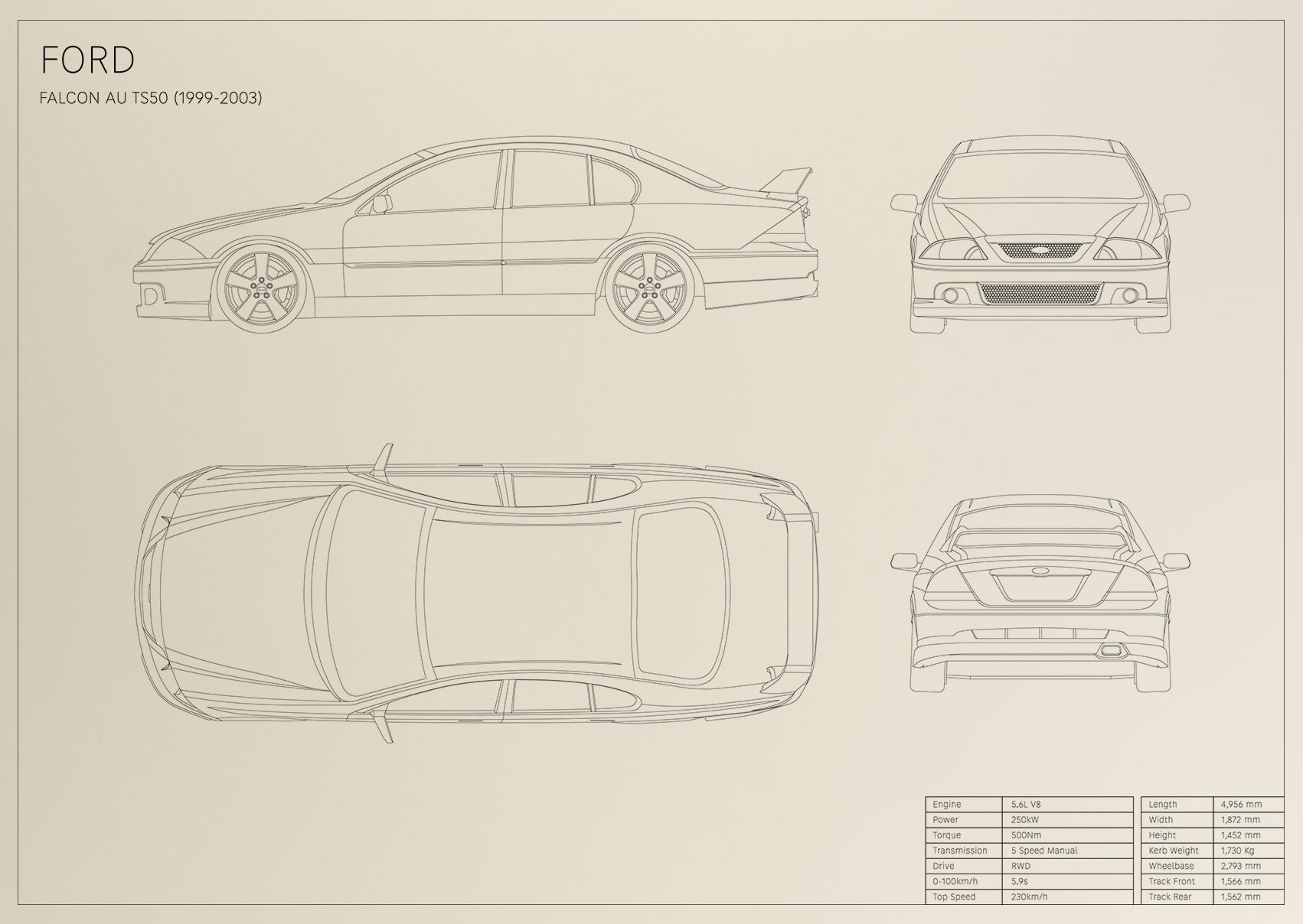 Ford Falcon AU TS50 (1999 - 2003)