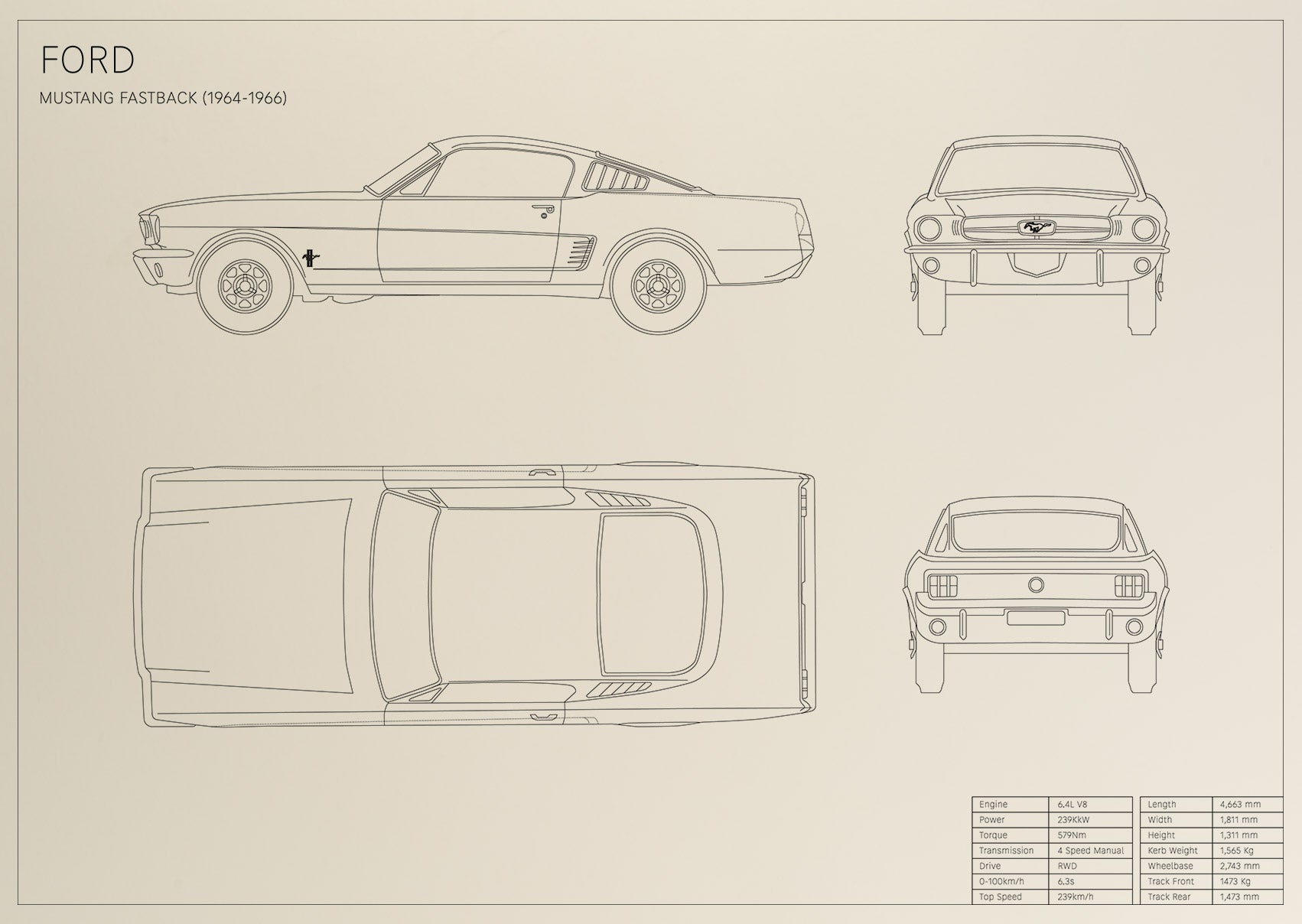 Ford Mustang Fastback (1964 - 1967)