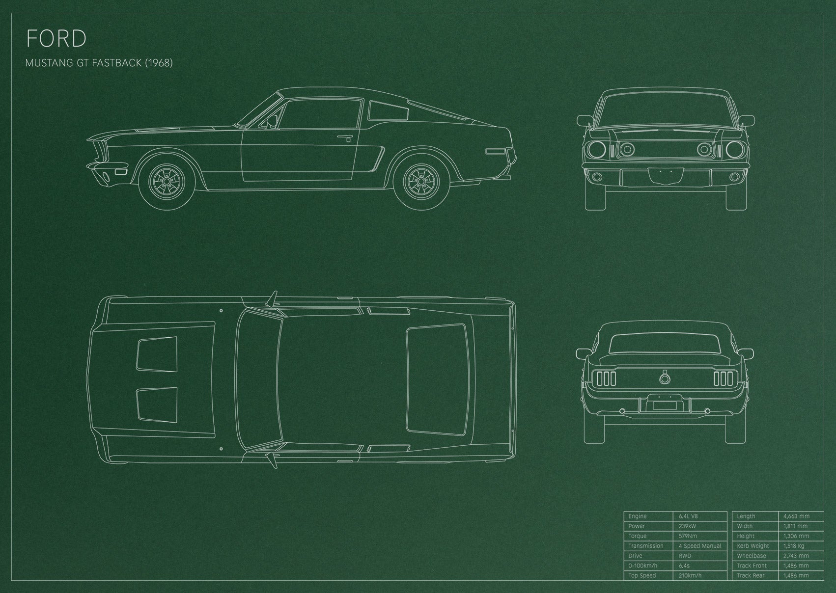 Ford Mustang GT Fastback (1968)