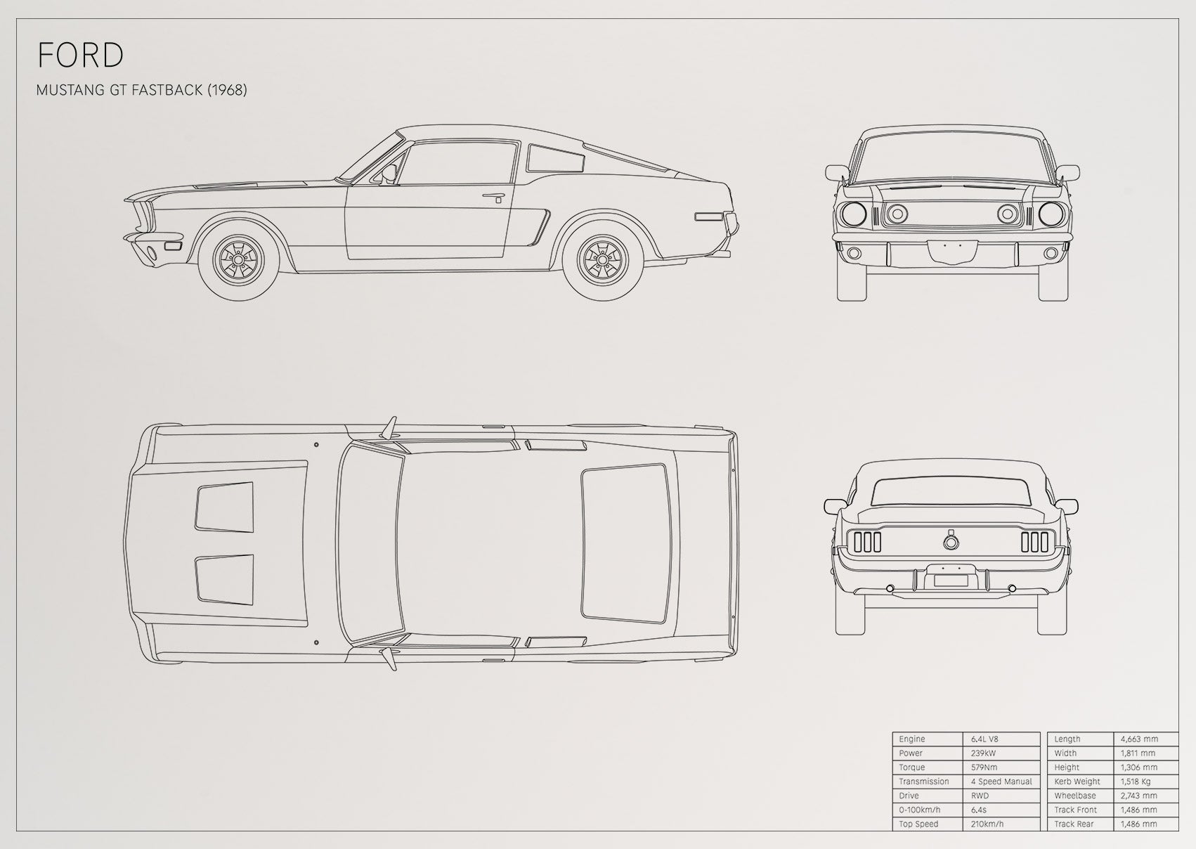 Ford Mustang GT Fastback (1968)