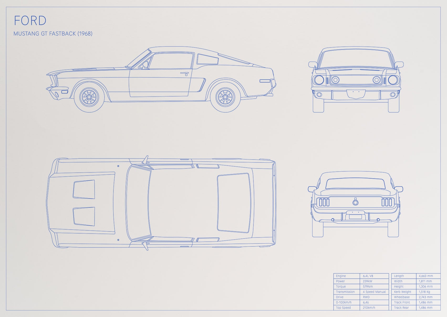 Ford Mustang GT Fastback (1968)