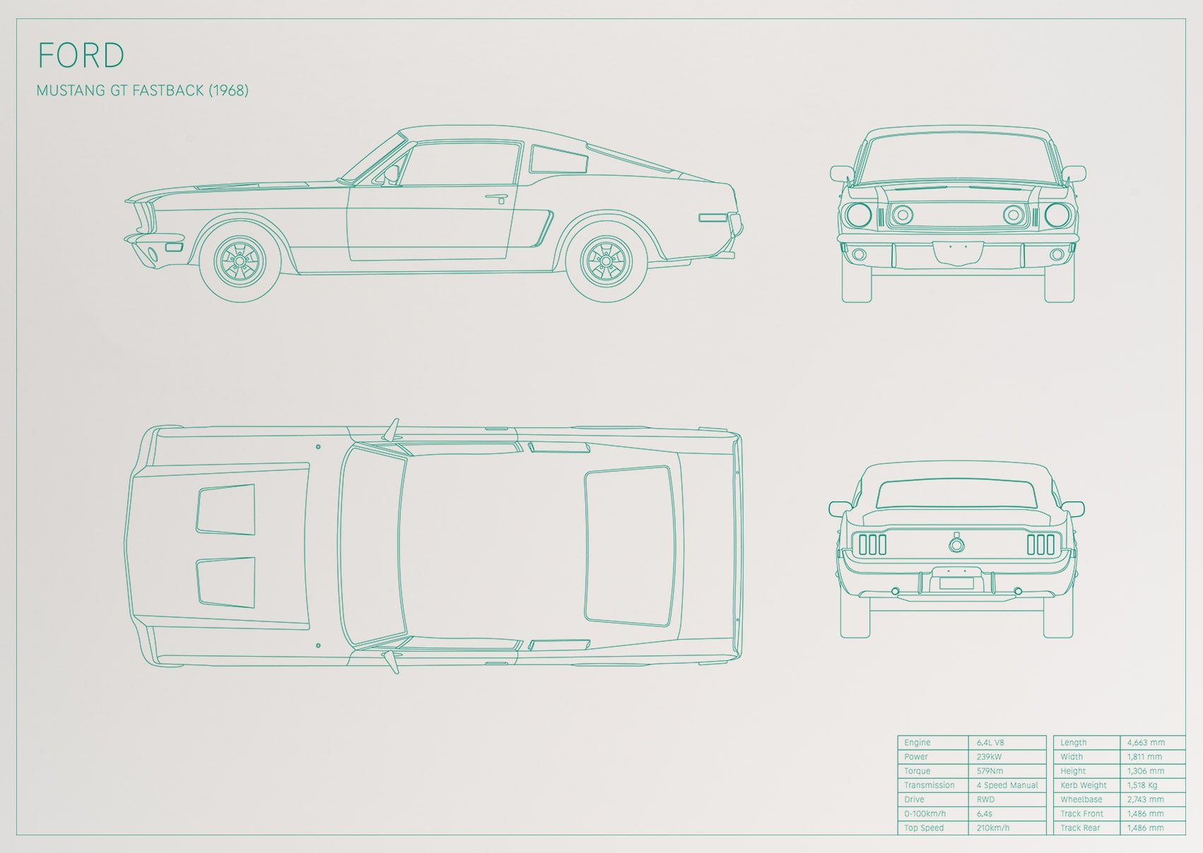 Ford Mustang GT Fastback (1968)