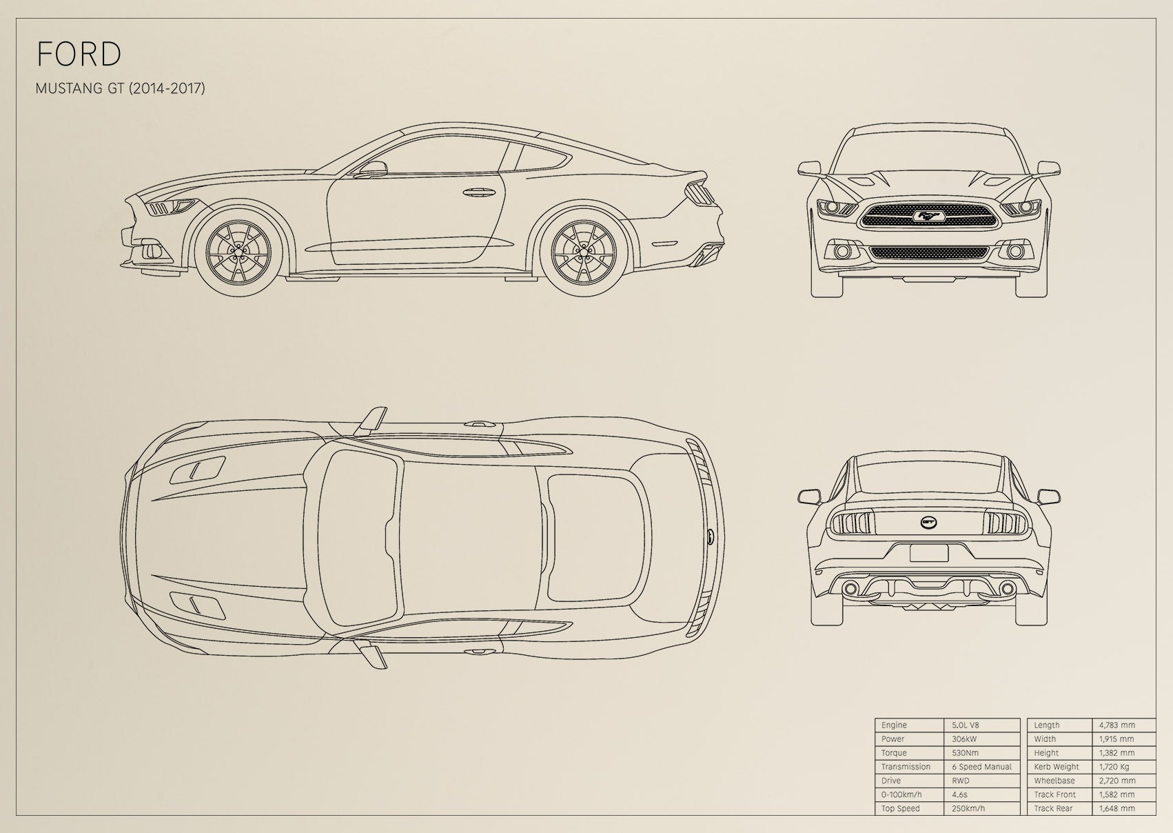 Ford Mustang GT (2014 - 2017)