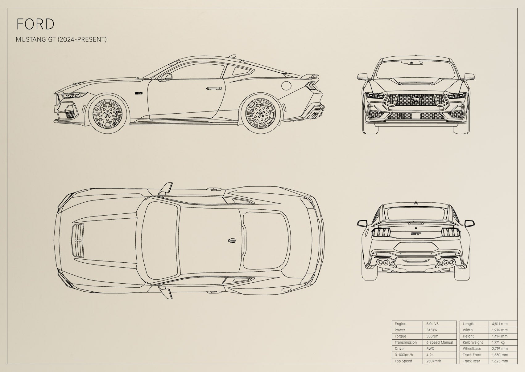 Ford Mustang GT (2024 - present)