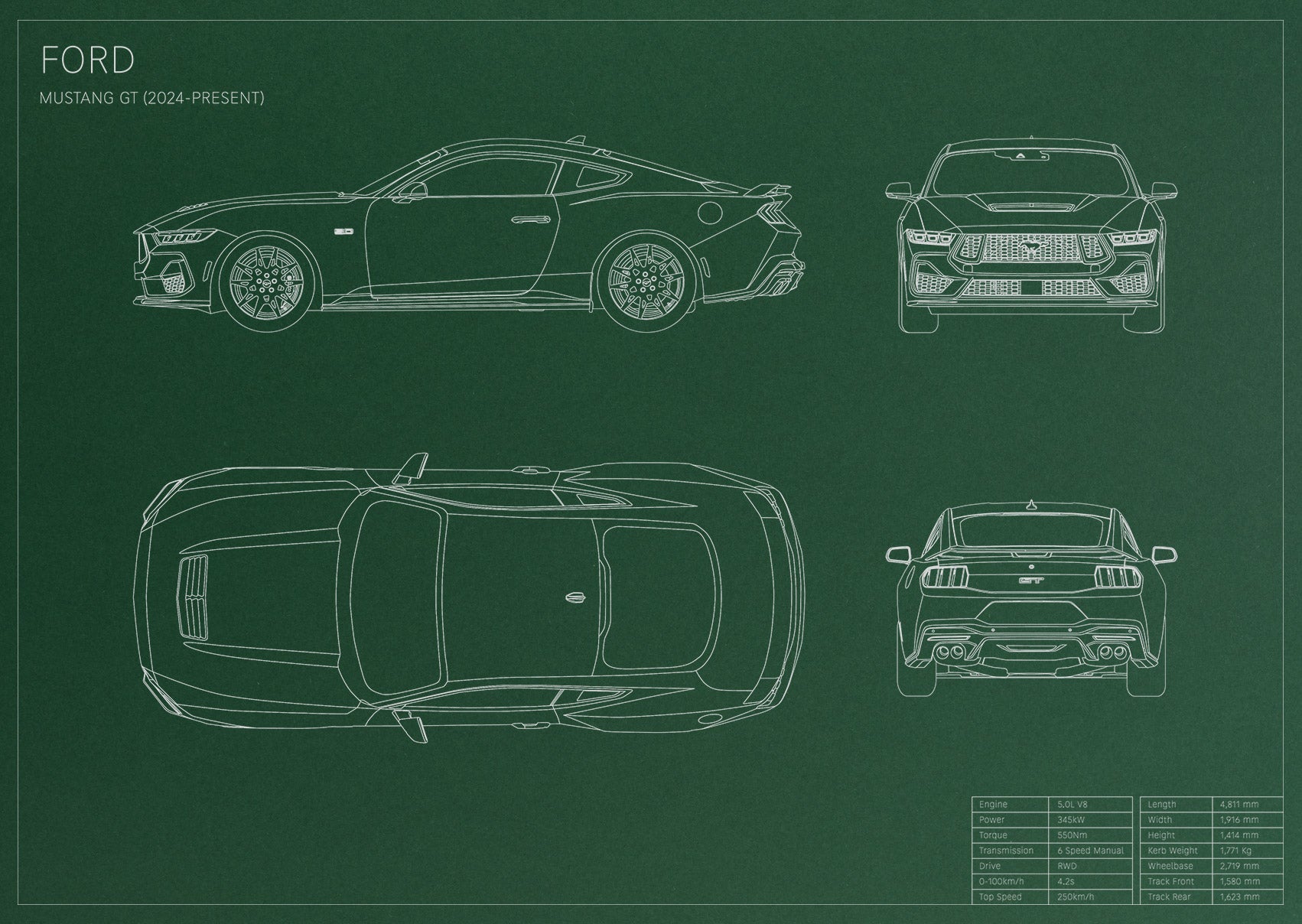 Ford Mustang GT (2024 - present)