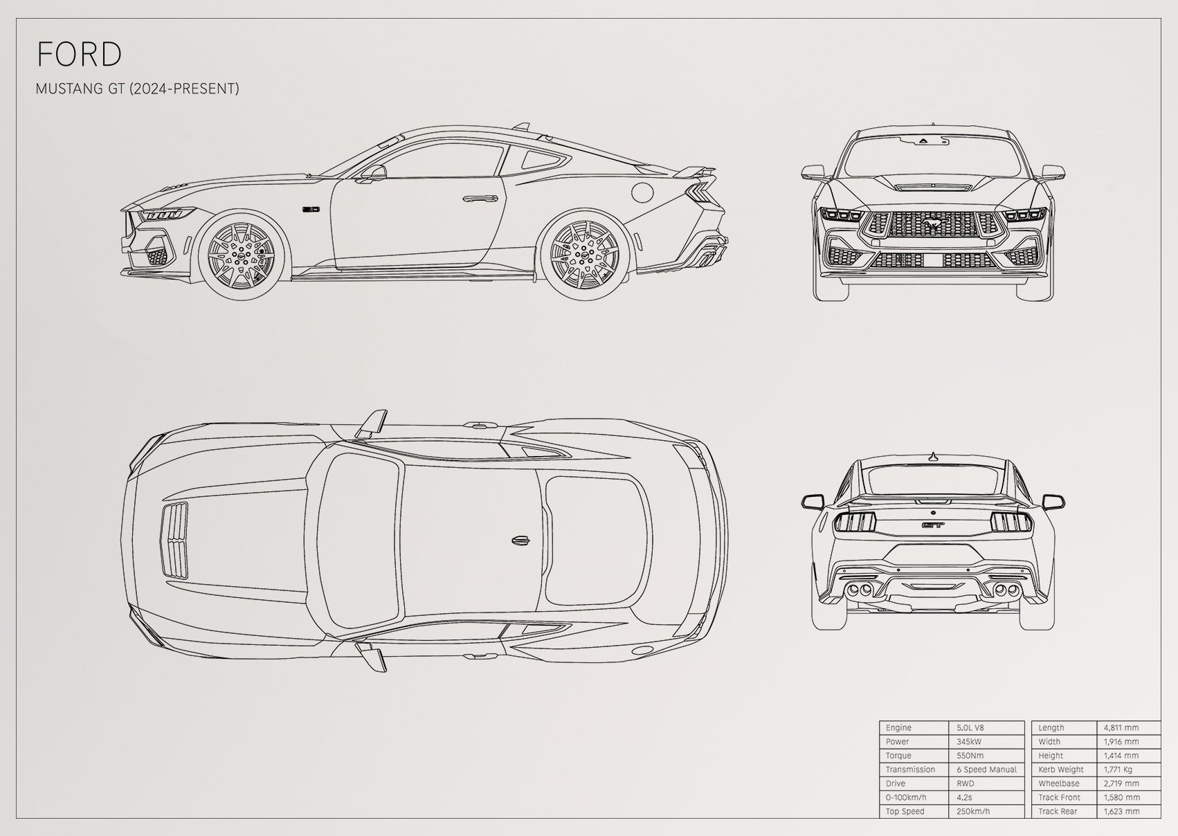 Ford Mustang GT (2024 - present)