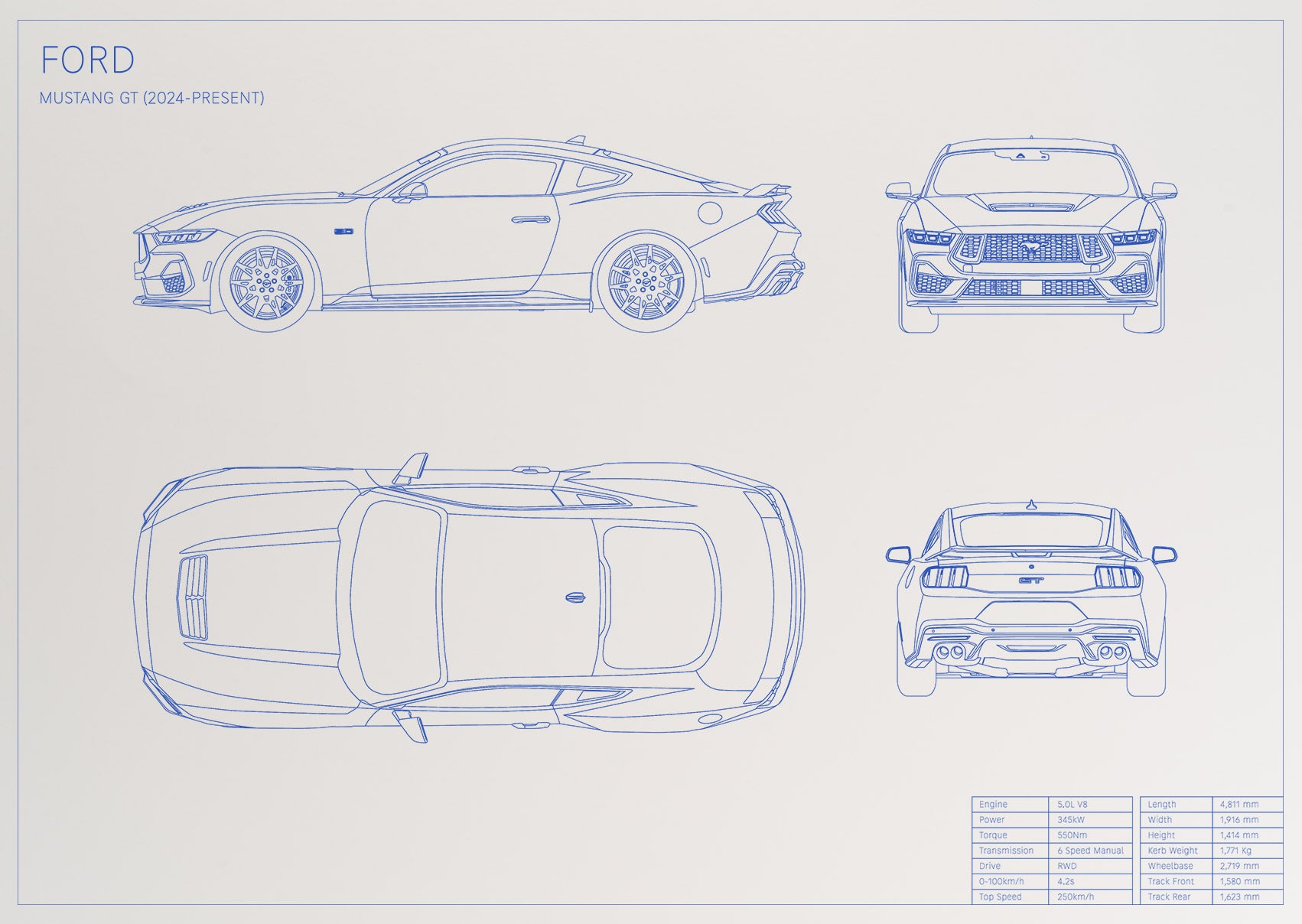 Ford Mustang GT (2024 - present)