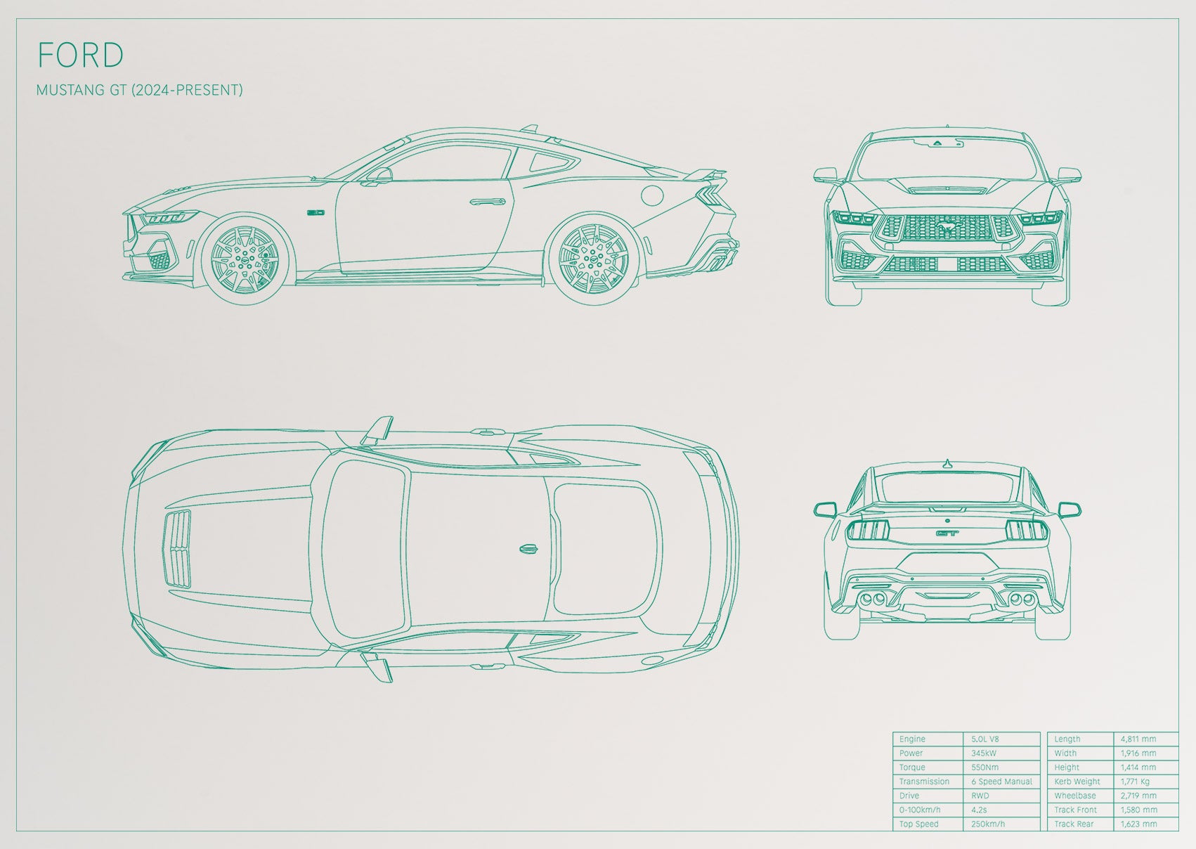 Ford Mustang GT (2024 - present)