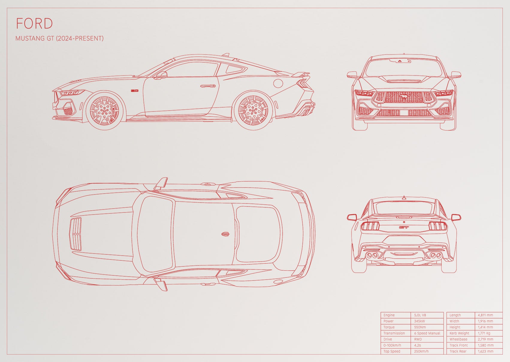 Ford Mustang GT (2024 - present)
