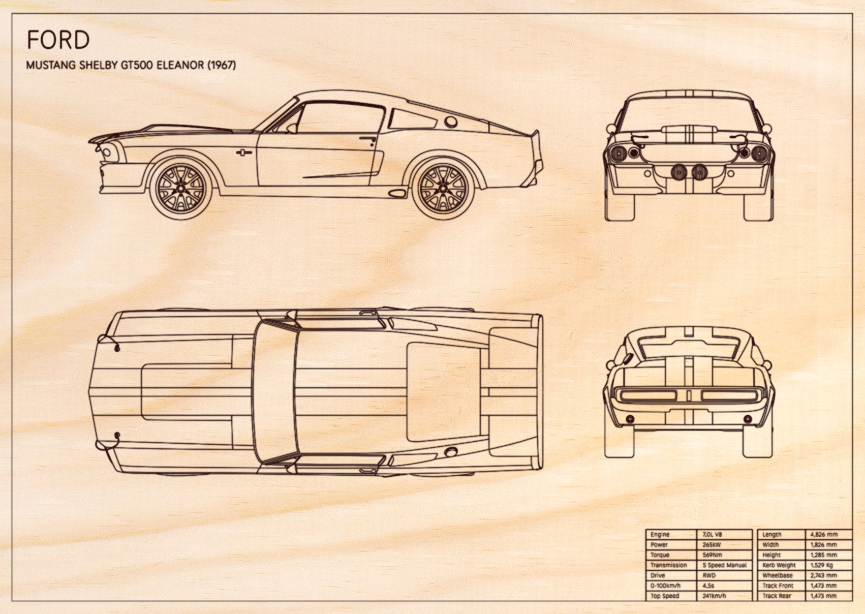 Ford Mustang Shelby GT500 Eleanor (1967)