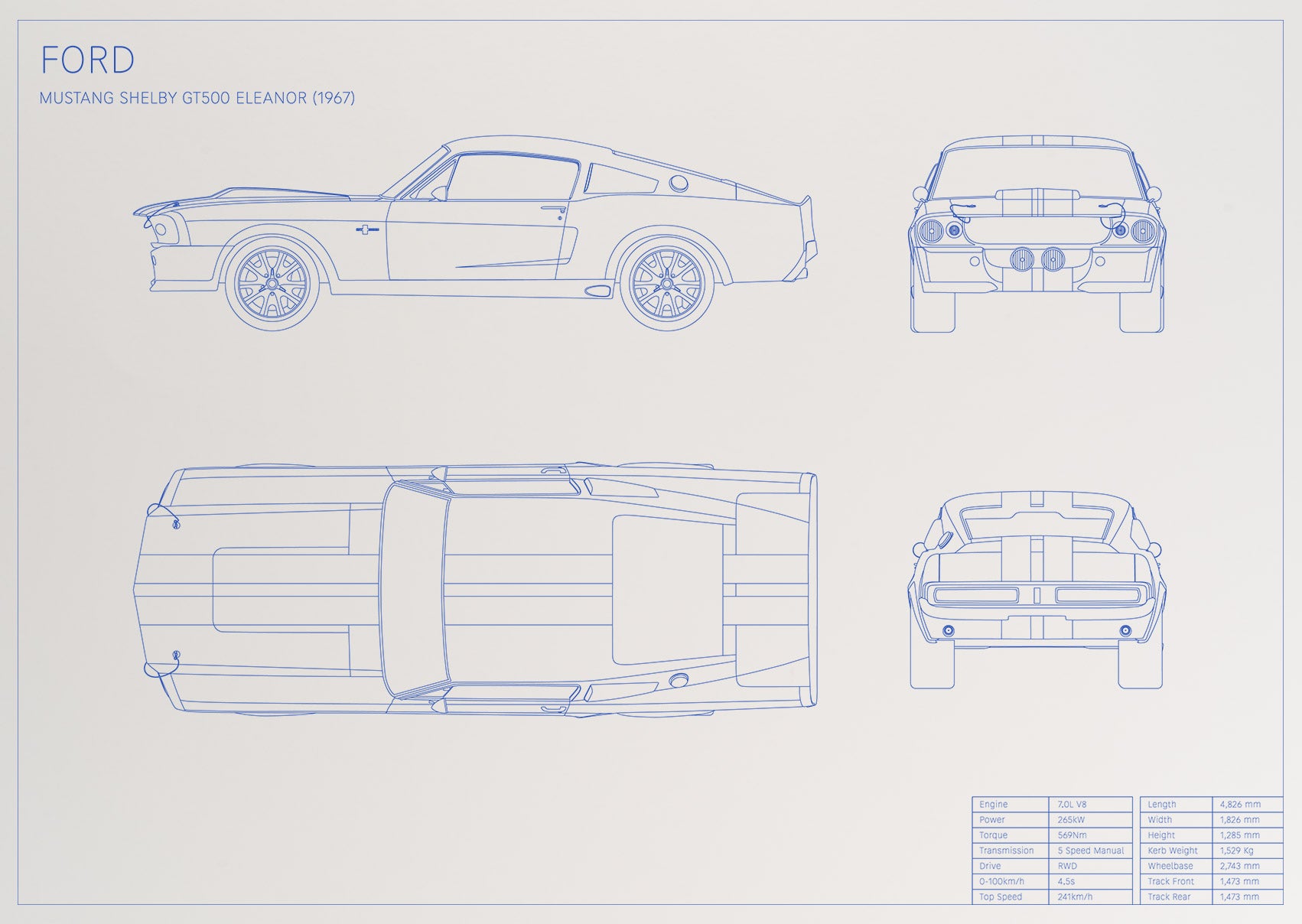 Ford Mustang Shelby GT500 Eleanor (1967)