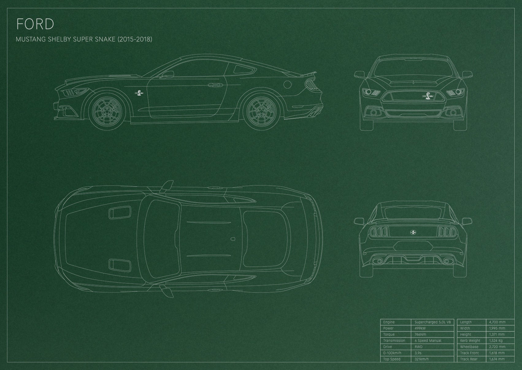 Ford Mustang Shelby Super Snake (2015 - 2018)