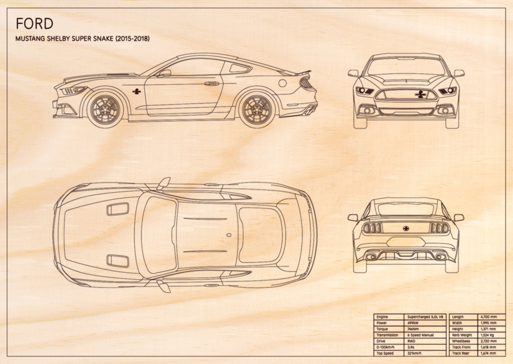 Ford Mustang Shelby Super Snake (2015 - 2018)