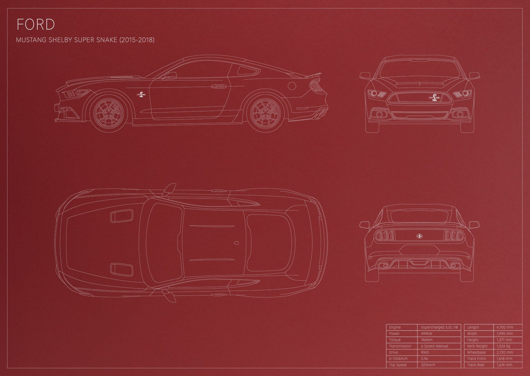 Ford Mustang Shelby Super Snake (2015 - 2018)