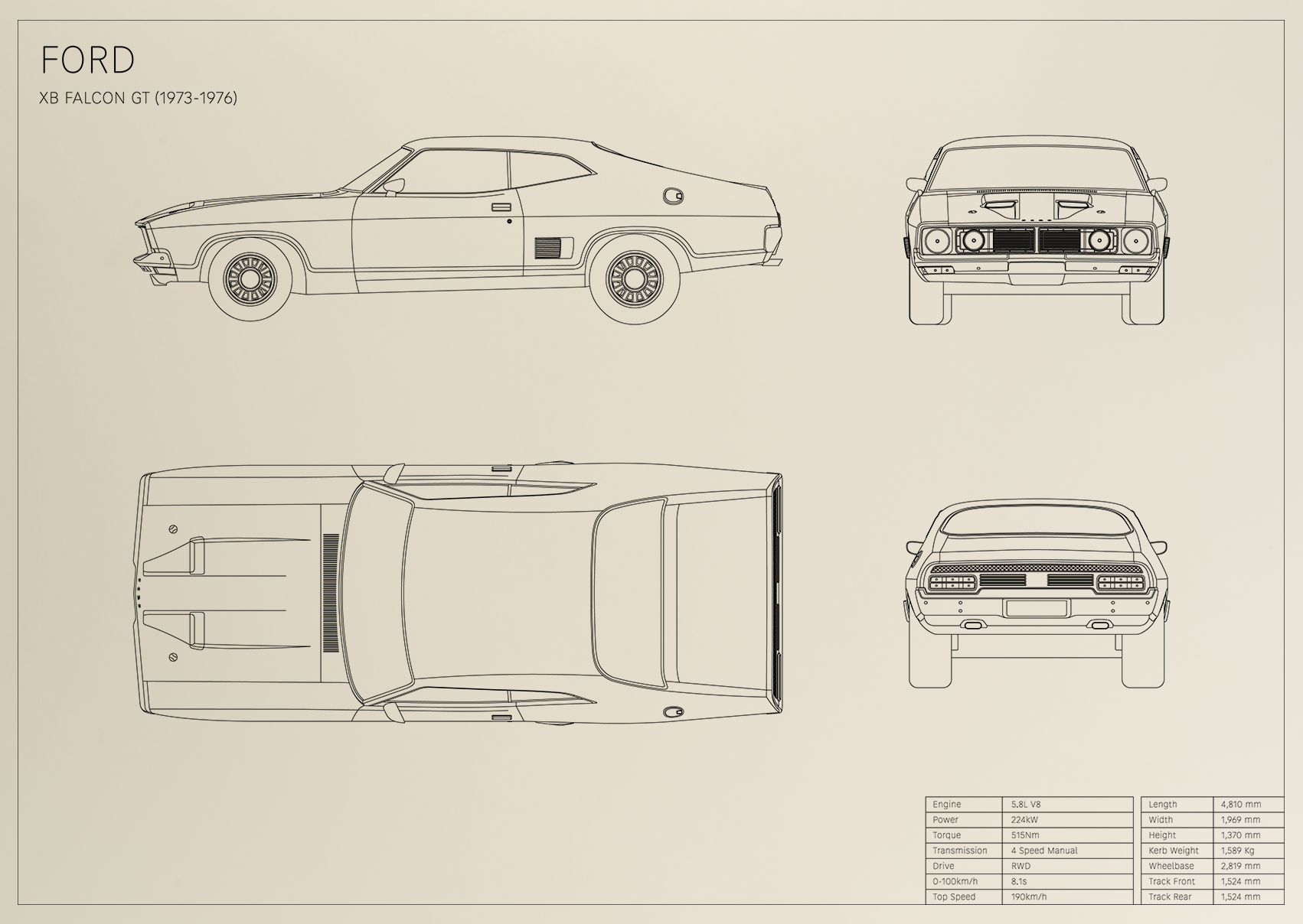 Ford XB Falcon GT (1973 - 1976)