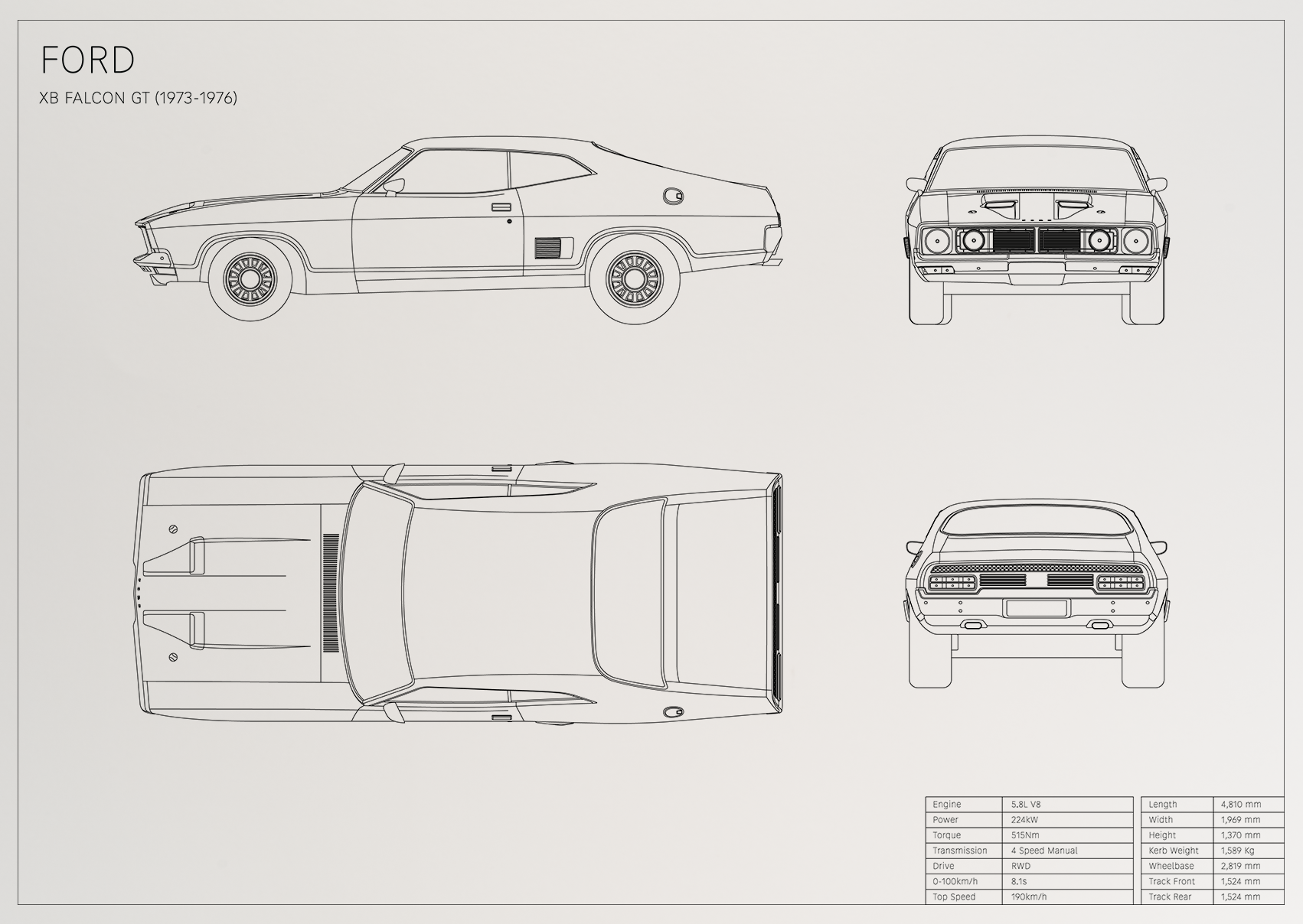 Ford XB Falcon GT (1973 - 1976)