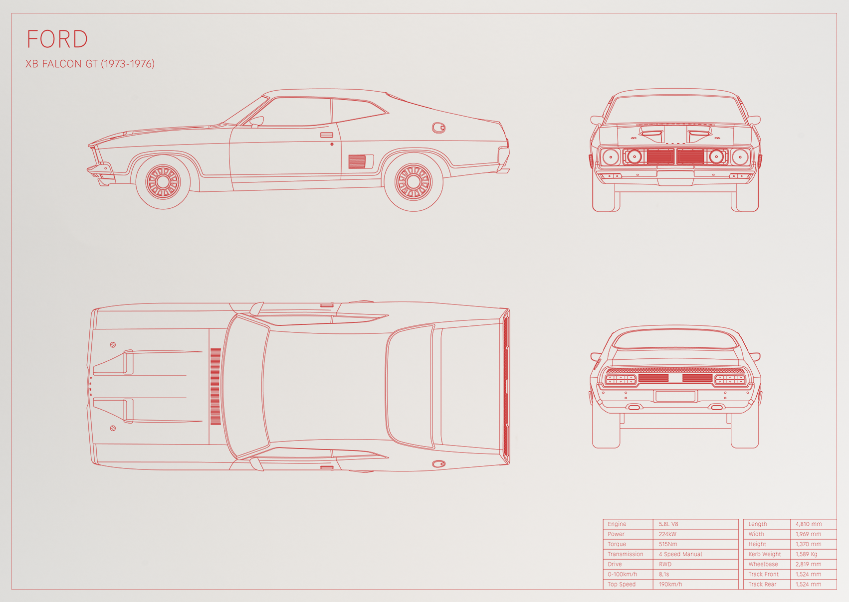 Ford XB Falcon GT (1973 - 1976)
