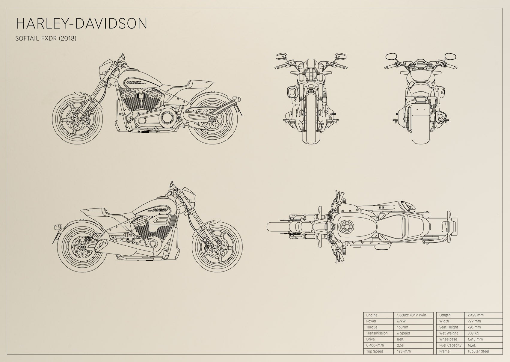 Harley-Davidson Softail FXDR (2018)
