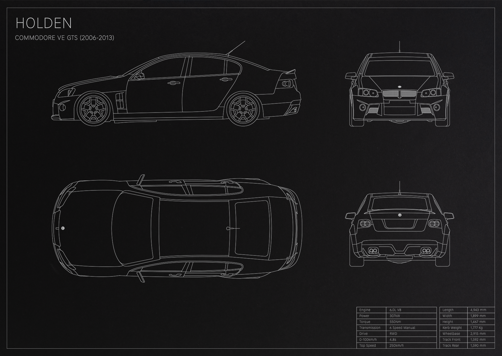 Holden Commodore VE GTS (2006 - 2013)