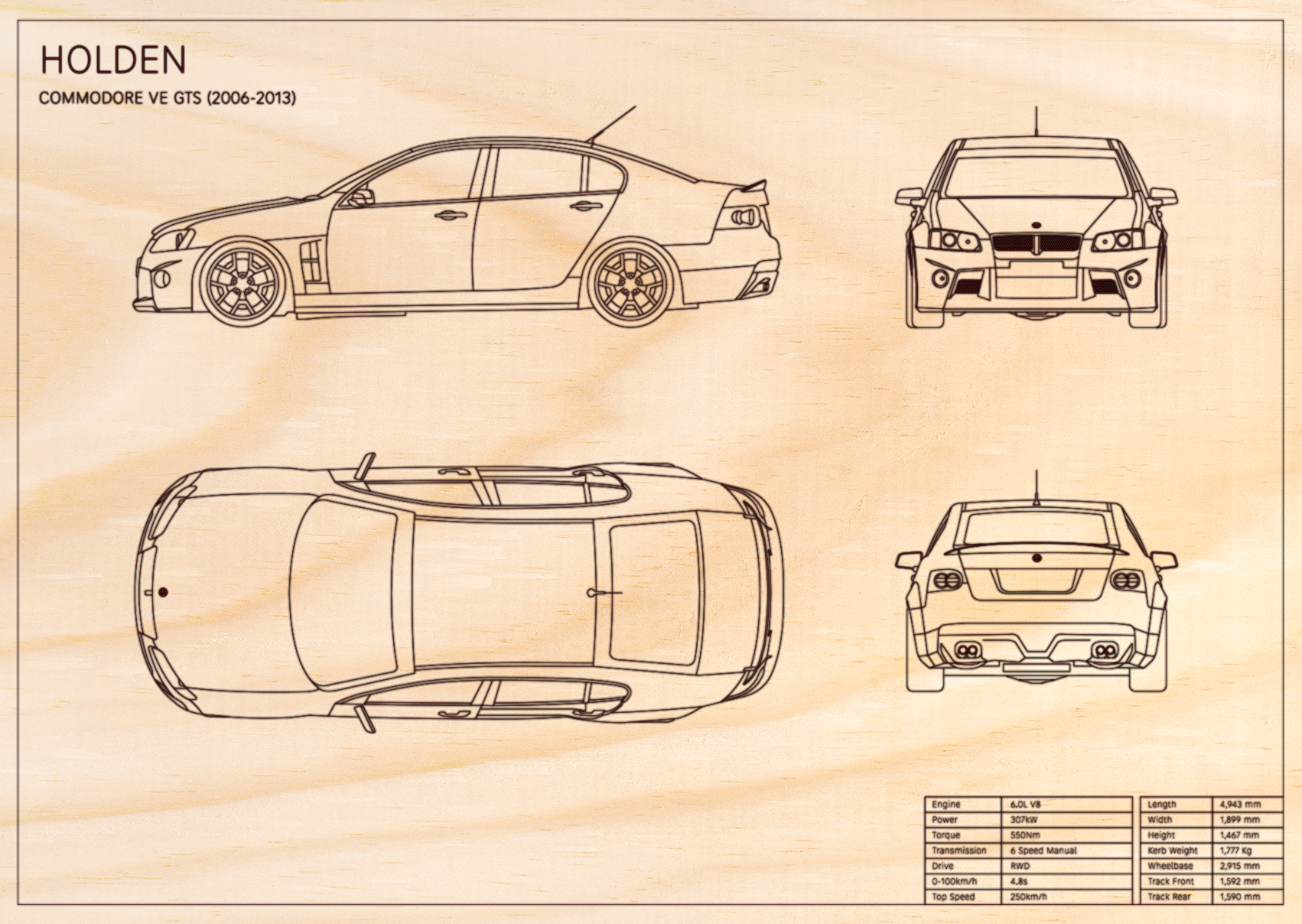 Holden Commodore VE GTS (2006 - 2013)