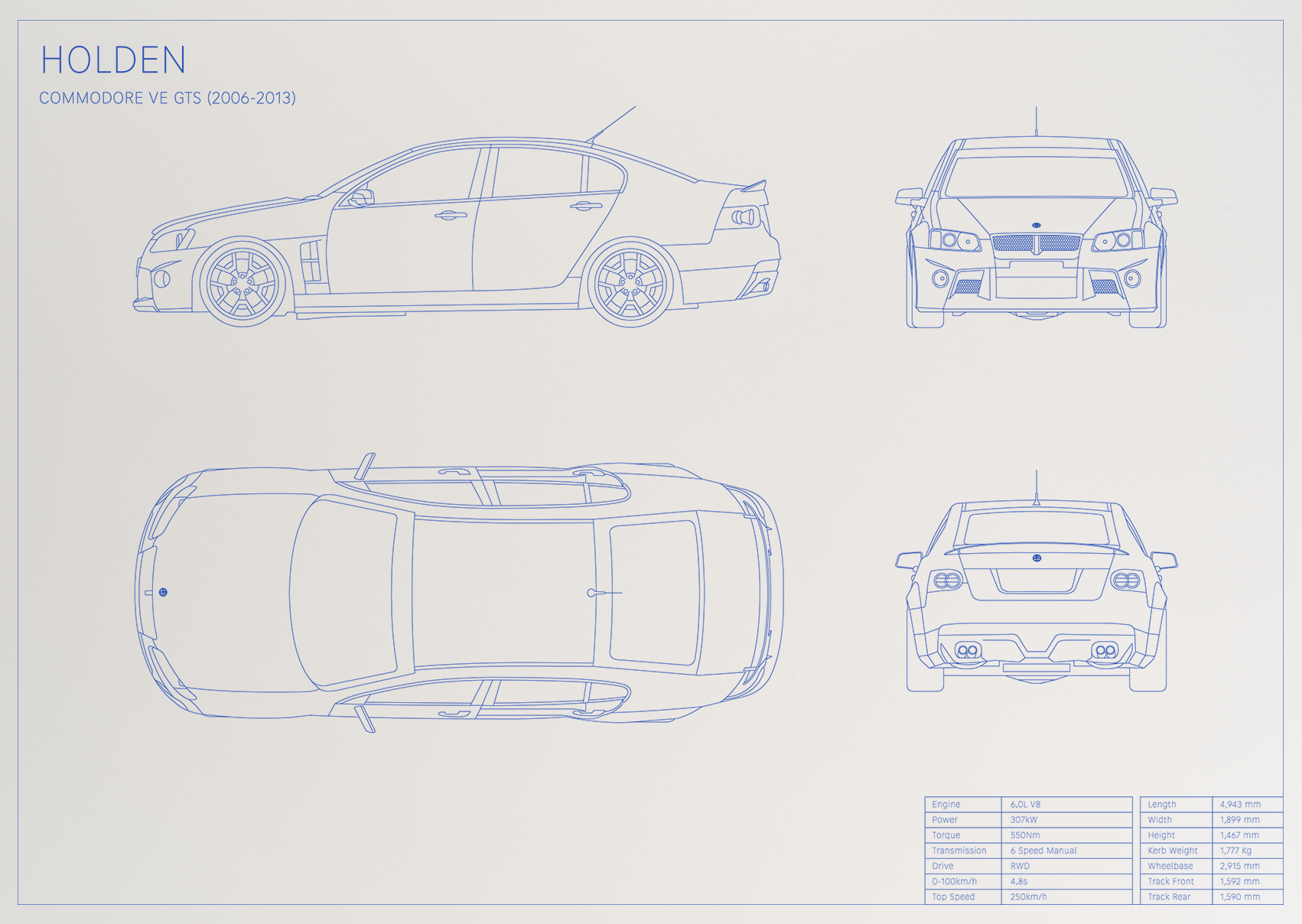 Holden Commodore VE GTS (2006 - 2013)