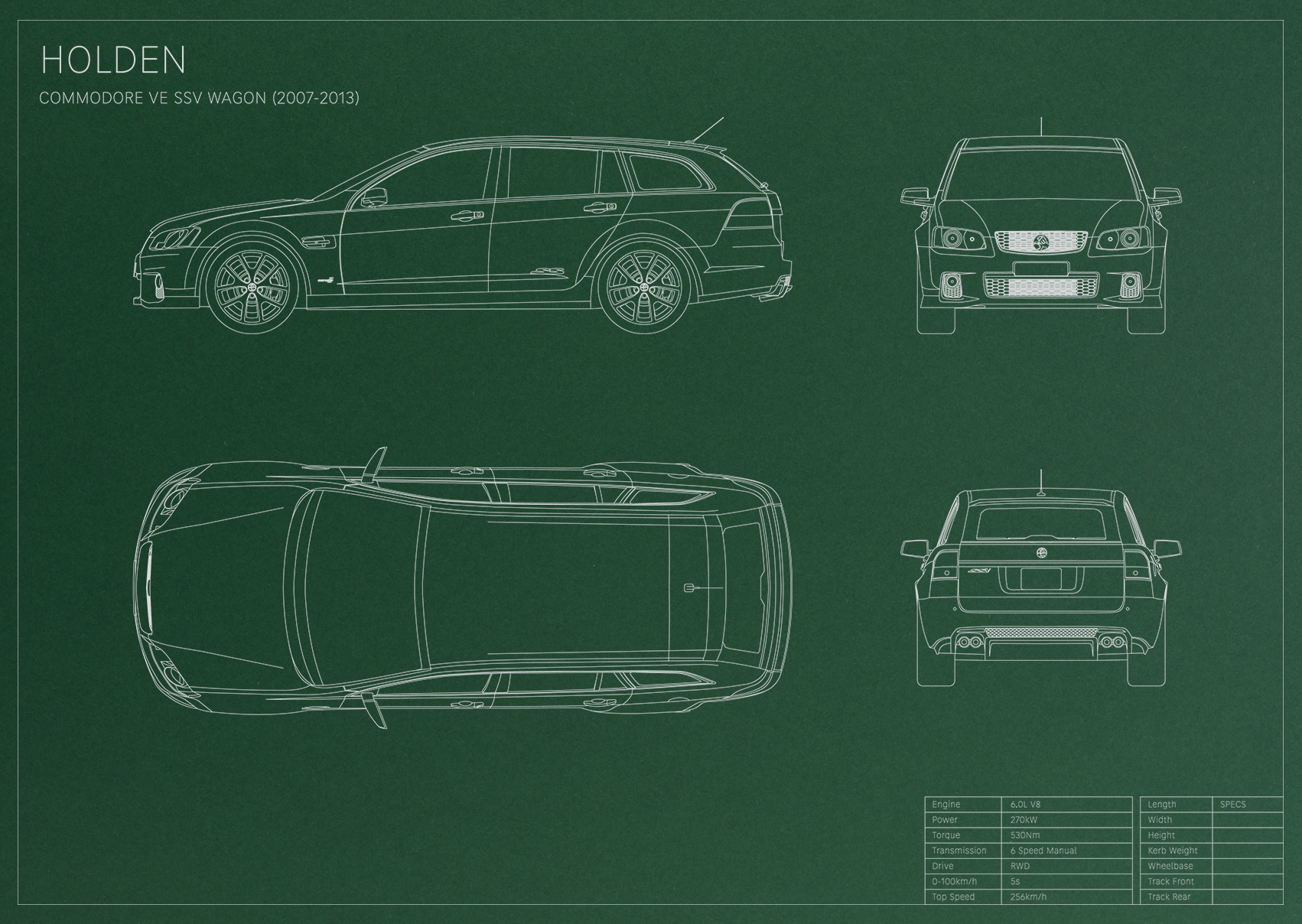 Holden Commodore VE SSV Wagon (2007 - 2013)