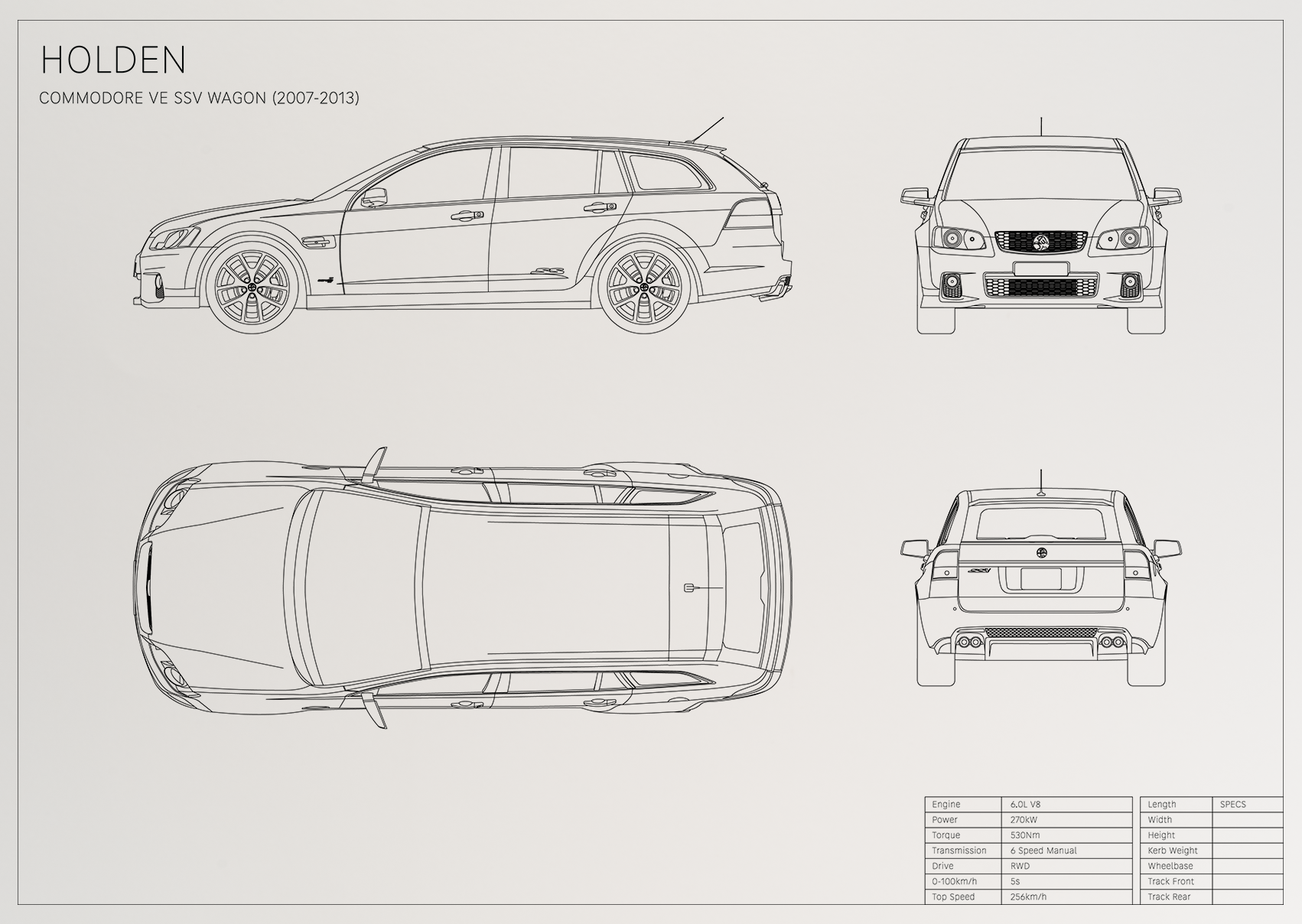Holden Commodore VE SSV Wagon (2007 - 2013)