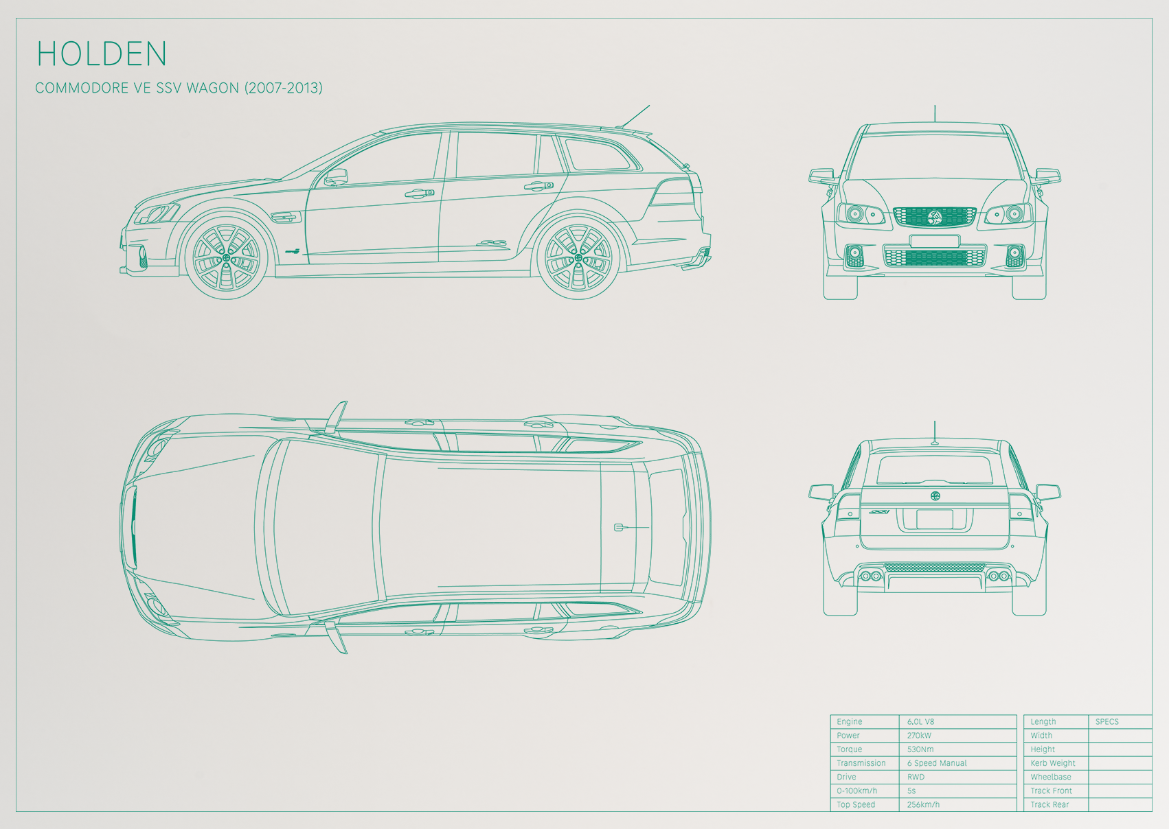 Holden Commodore VE SSV Wagon (2007 - 2013)