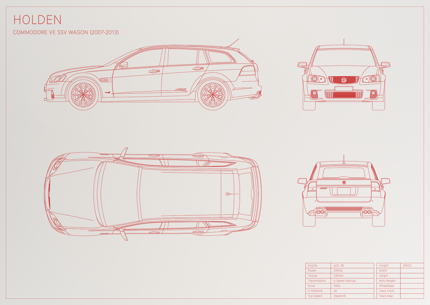 Holden Commodore VE SSV Wagon (2007 - 2013)