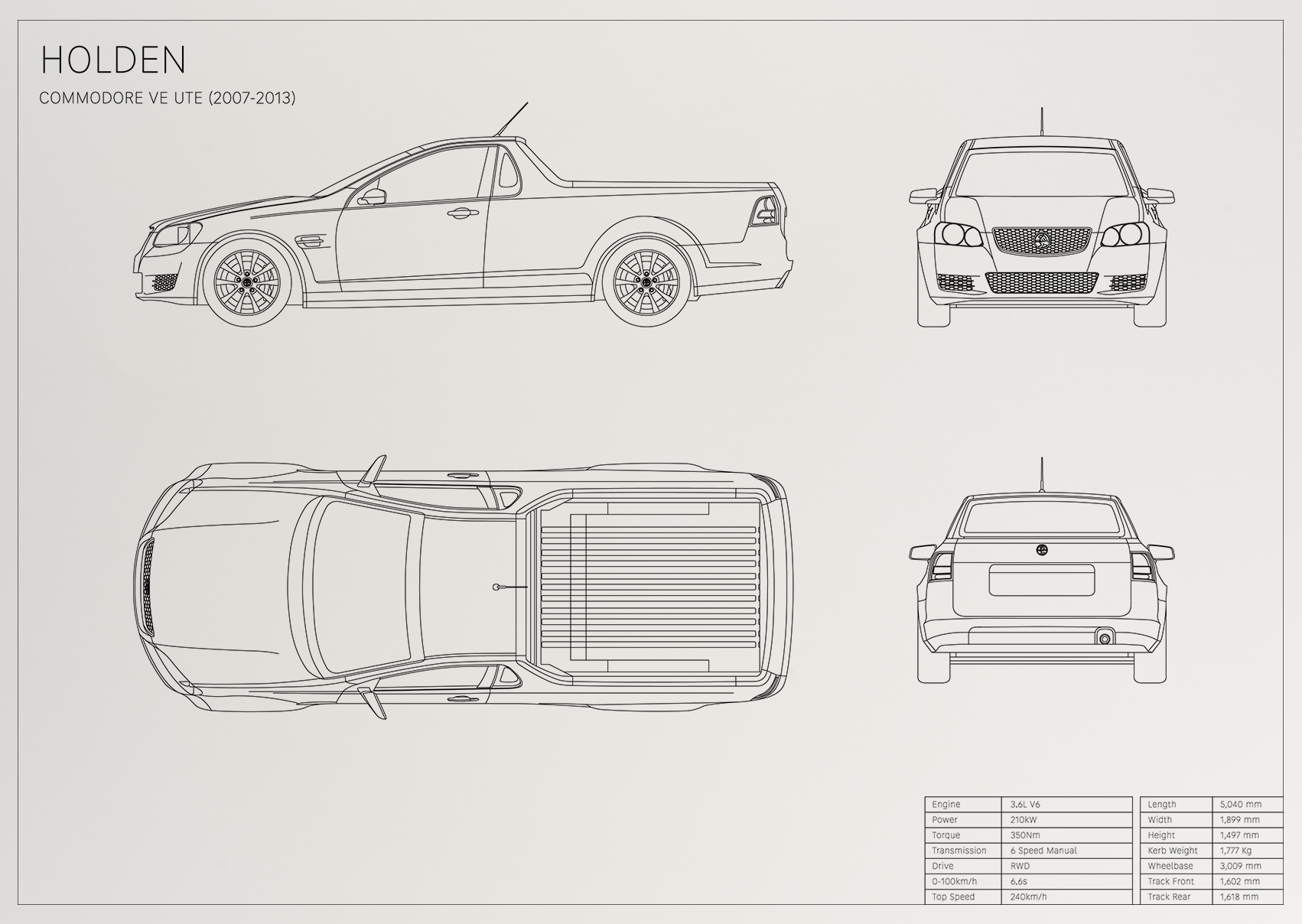 Holden Commodore VE Ute (2007 - 2013)