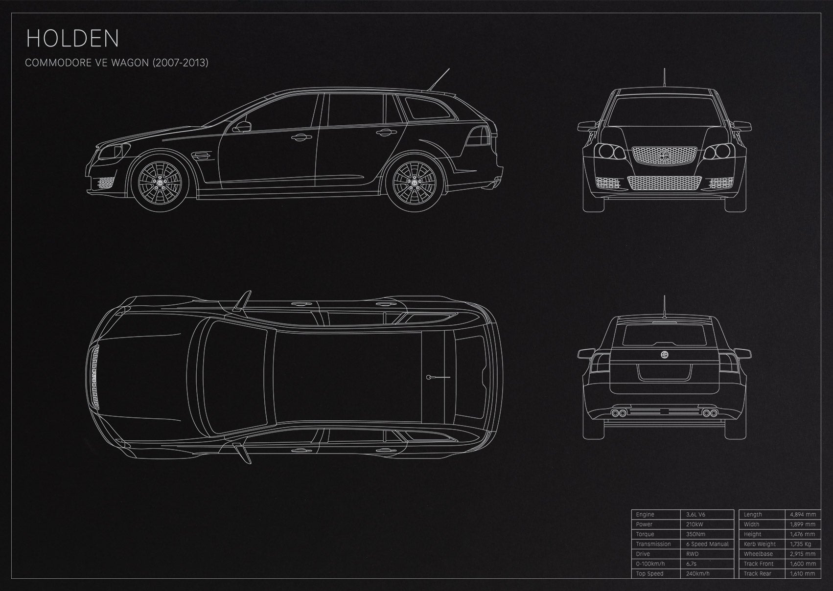 Holden Commodore VE Wagon (2007 - 2013)