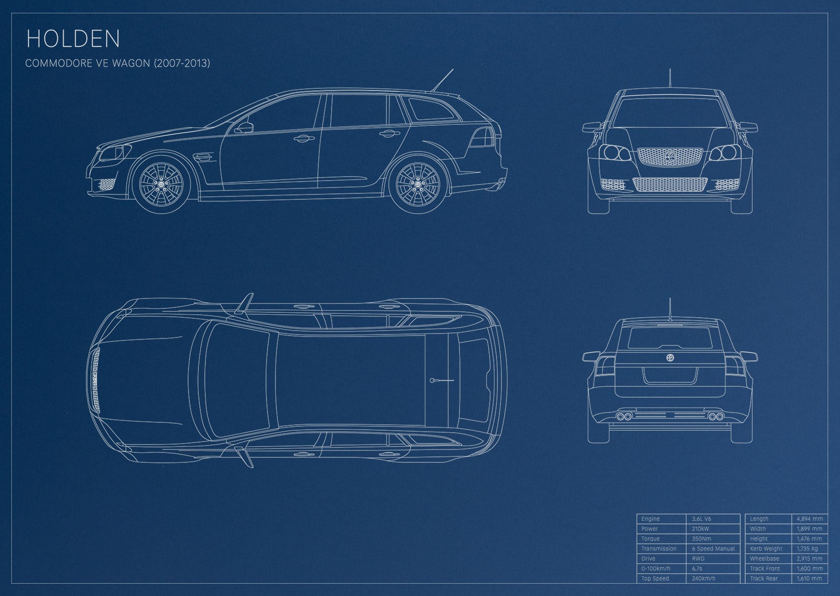 Holden Commodore VE Wagon (2007 - 2013)