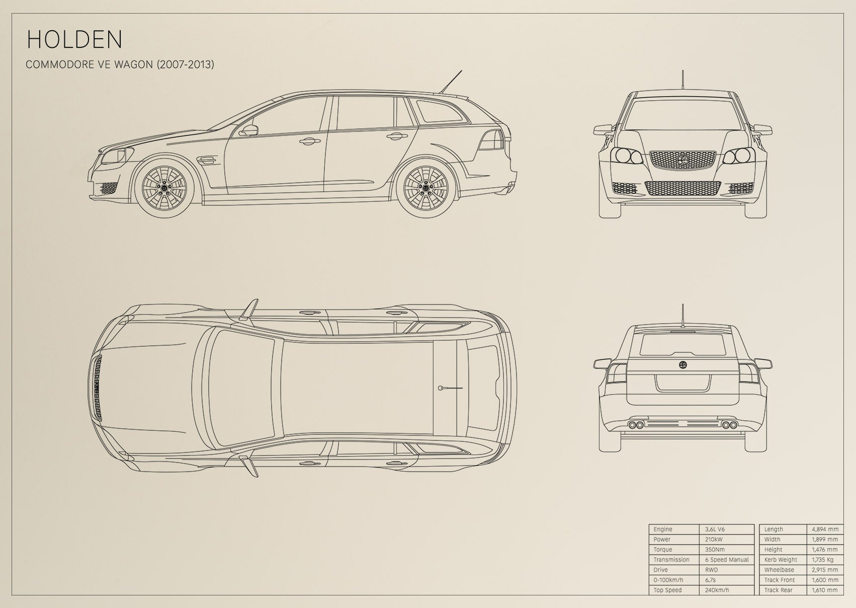 Holden Commodore VE Wagon (2007 - 2013)