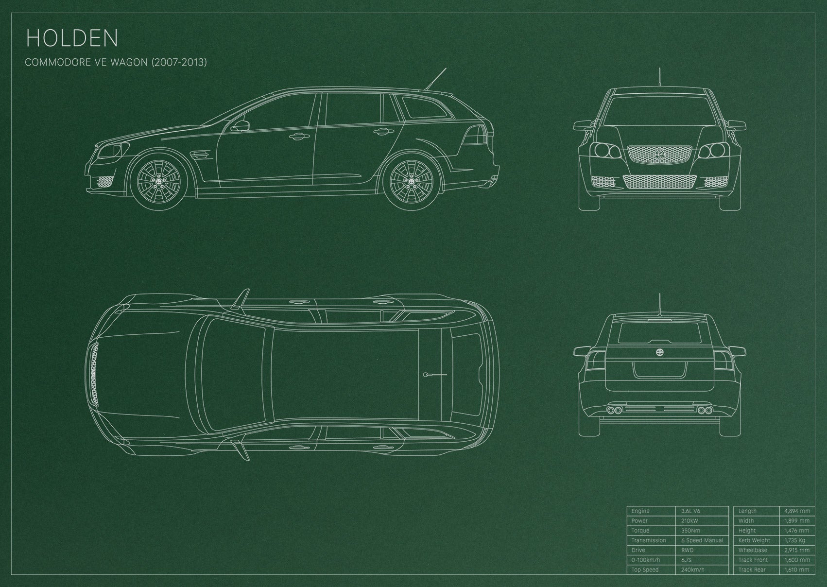 Holden Commodore VE Wagon (2007 - 2013)