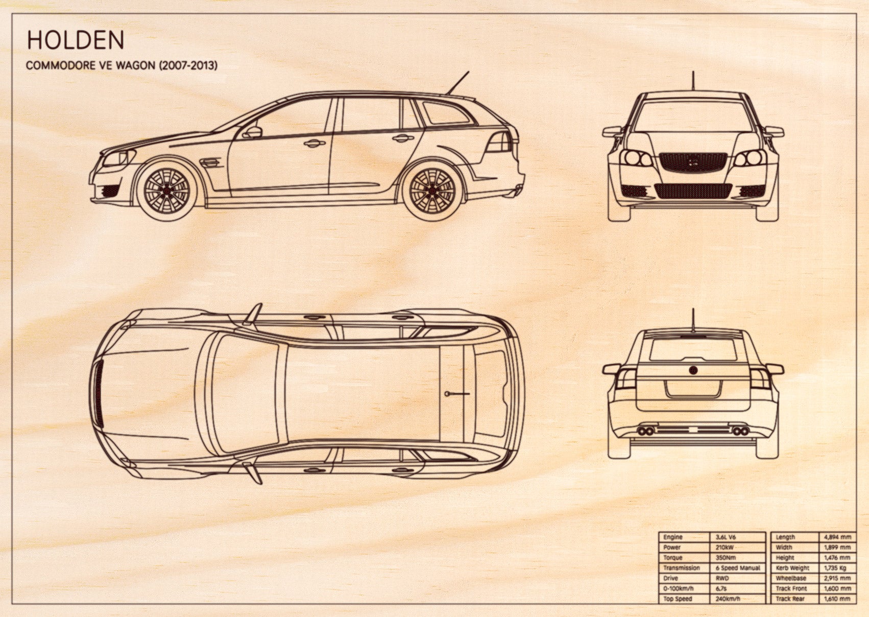 Holden Commodore VE Wagon (2007 - 2013)