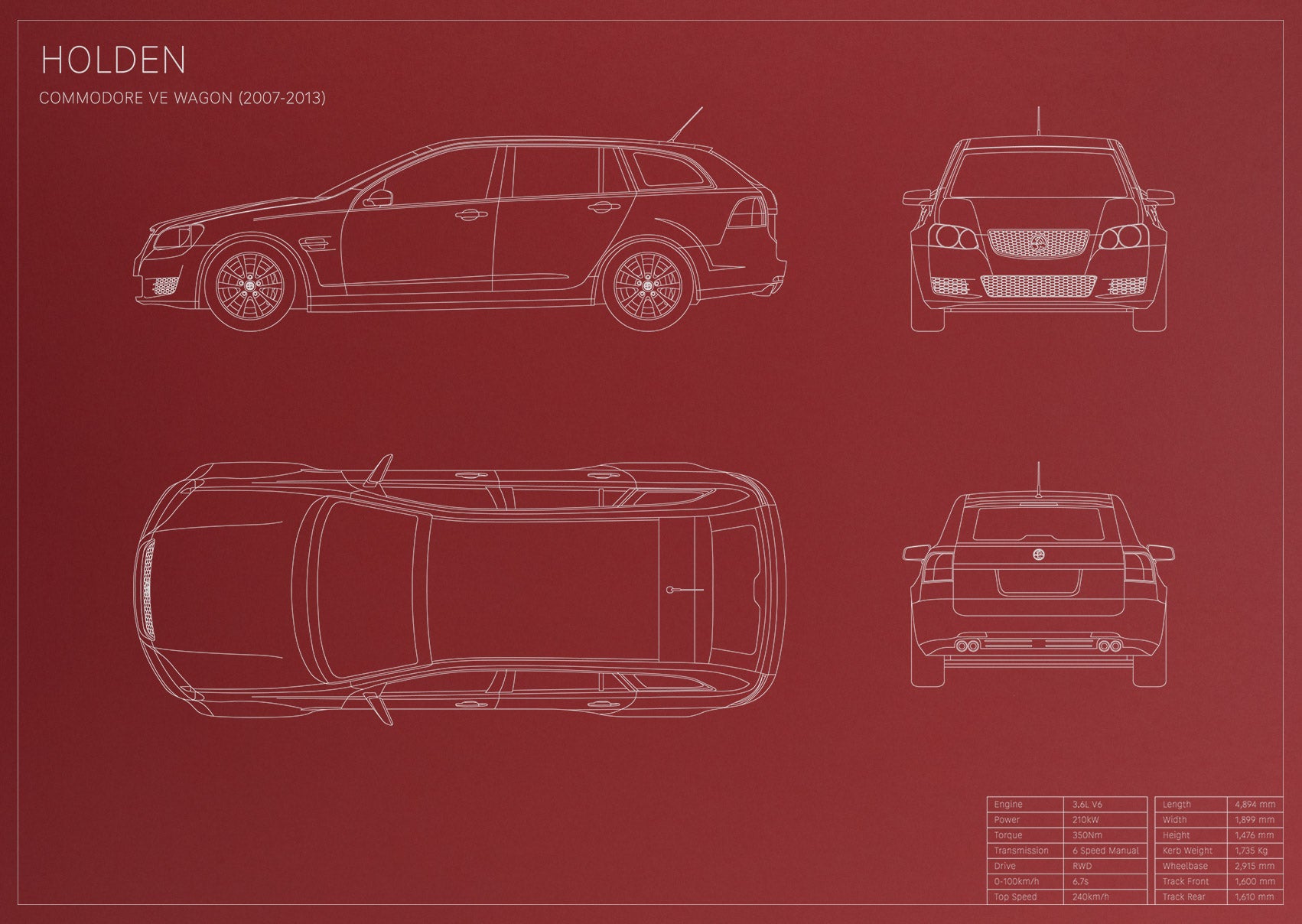 Holden Commodore VE Wagon (2007 - 2013)