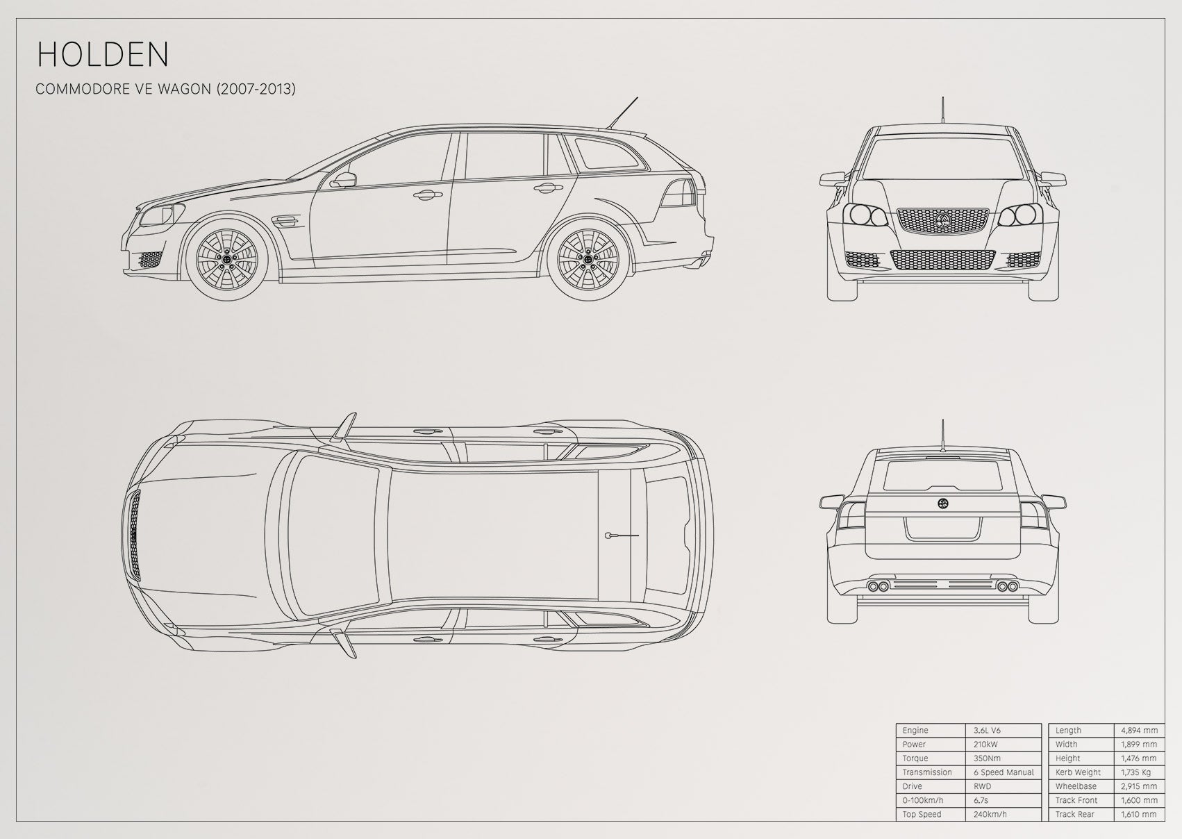 Holden Commodore VE Wagon (2007 - 2013)