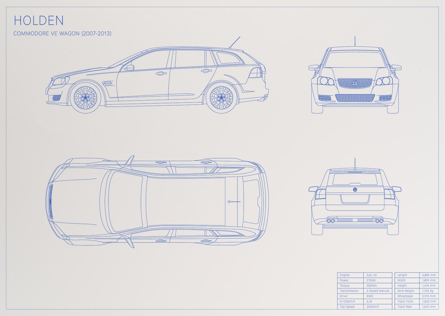 Holden Commodore VE Wagon (2007 - 2013)