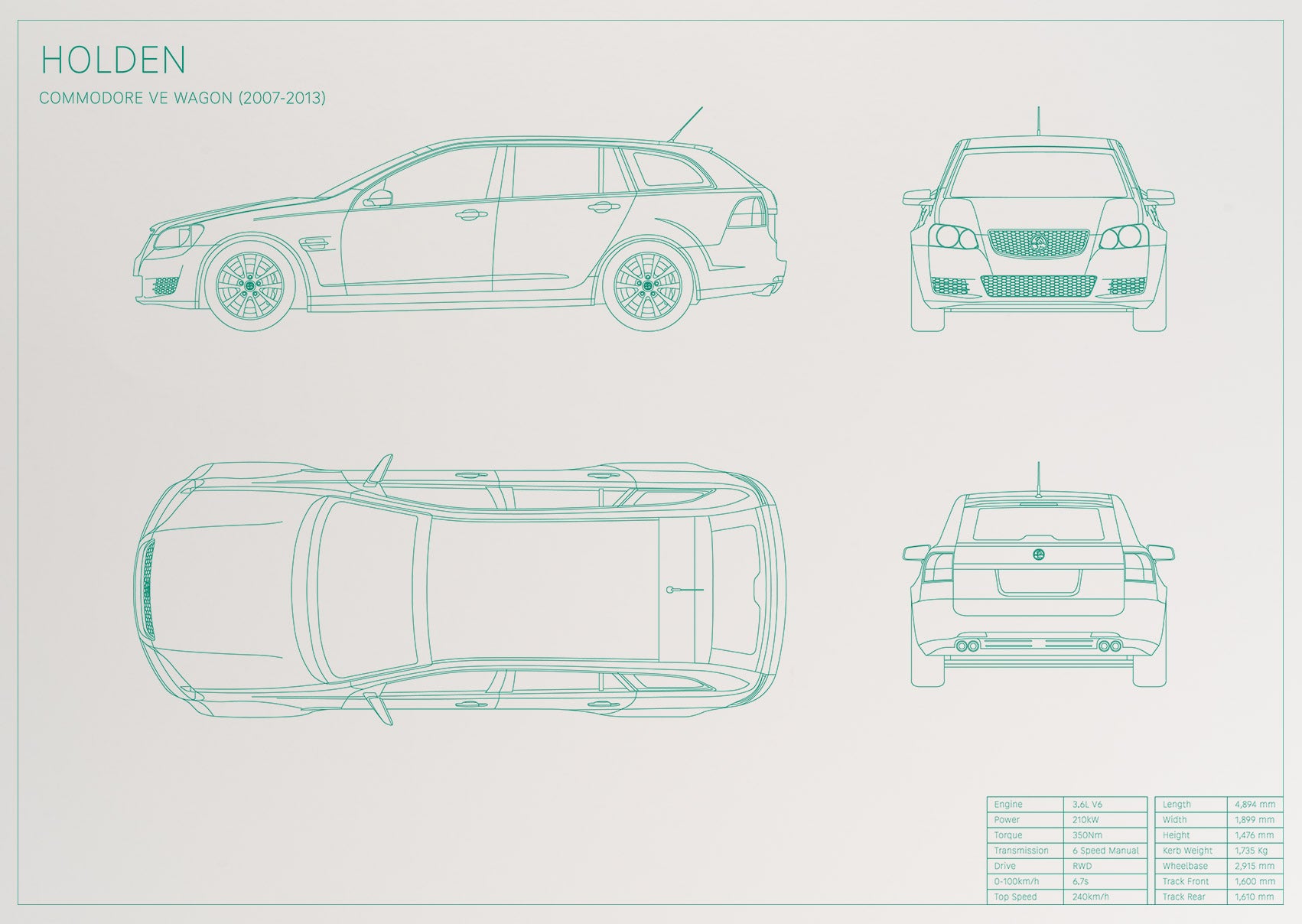 Holden Commodore VE Wagon (2007 - 2013)