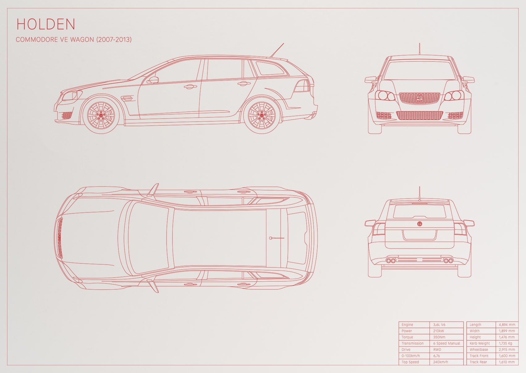 Holden Commodore VE Wagon (2007 - 2013)