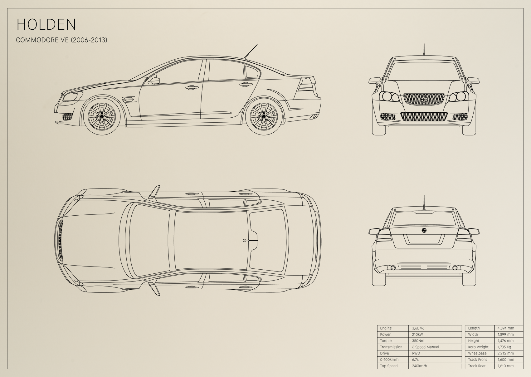 Holden Commodore VE (2006 - 2013)